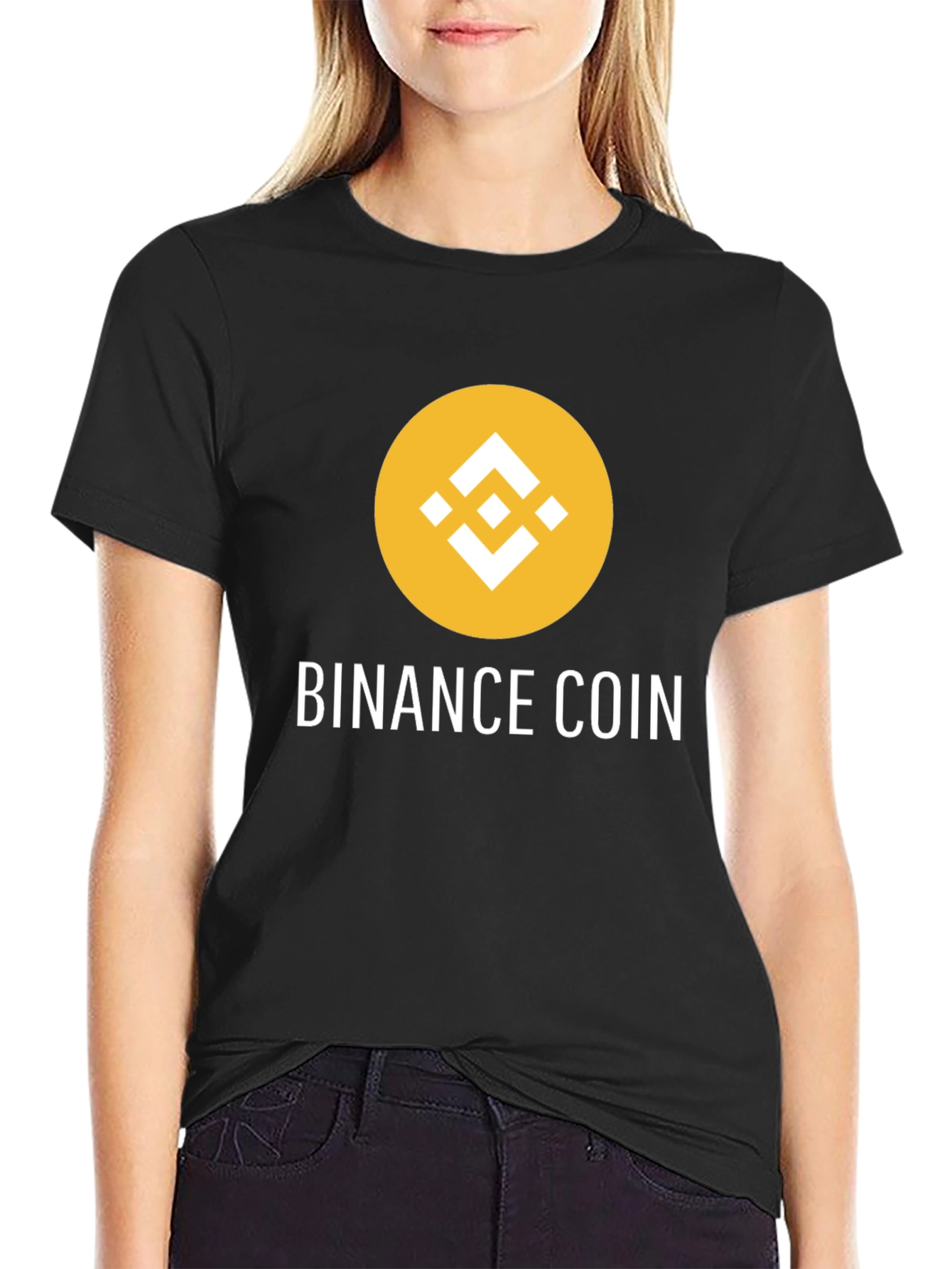 Binance Coin Black T-Shirt - Crypto Fashion