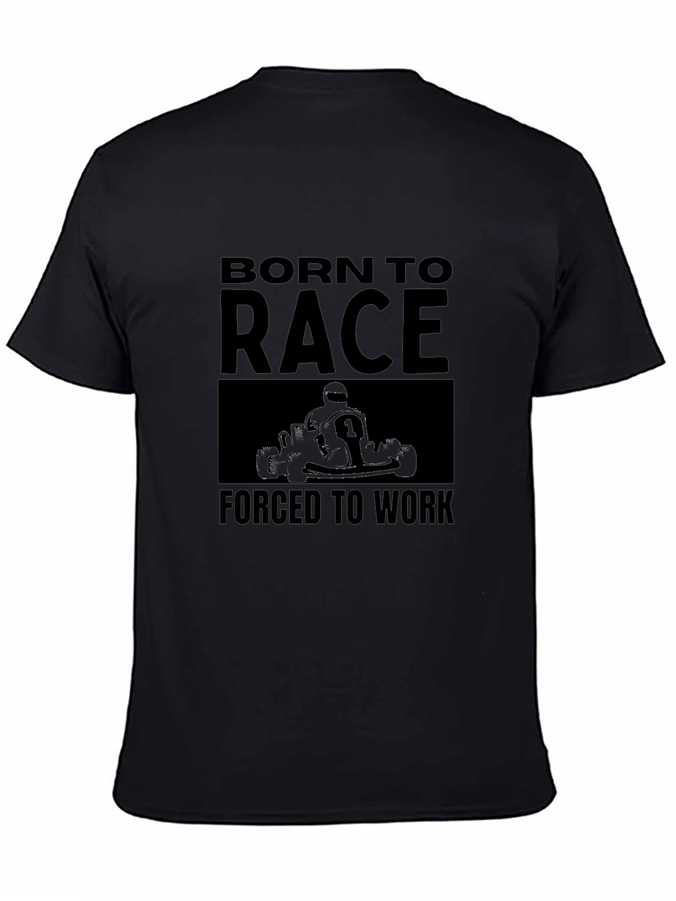 Born to Race Black Graphic T-Shirt