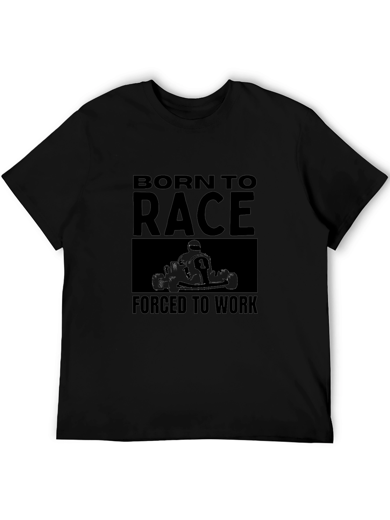 Born to Race Black Graphic T-Shirt