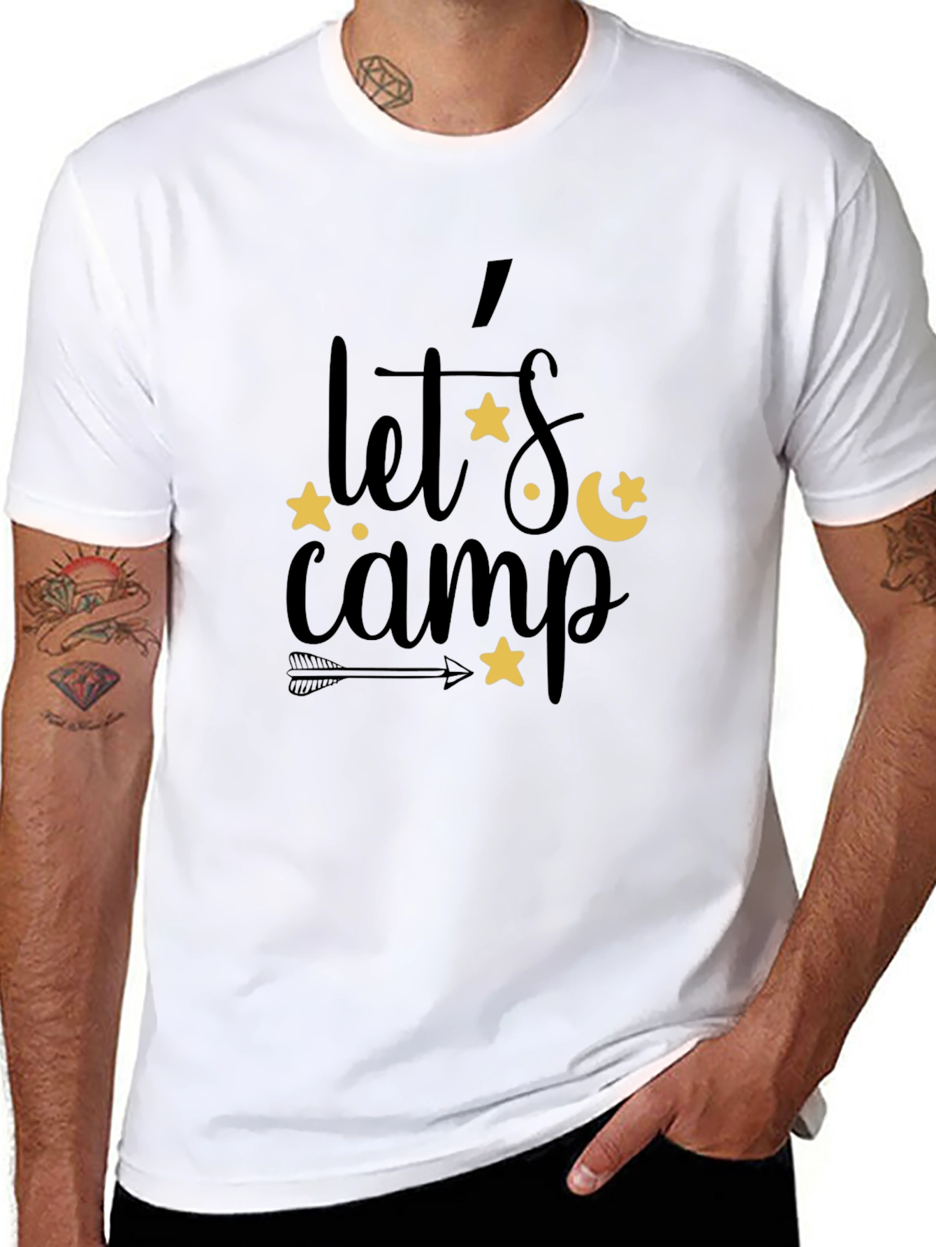 Lets Camp Graphic Tee - Black
