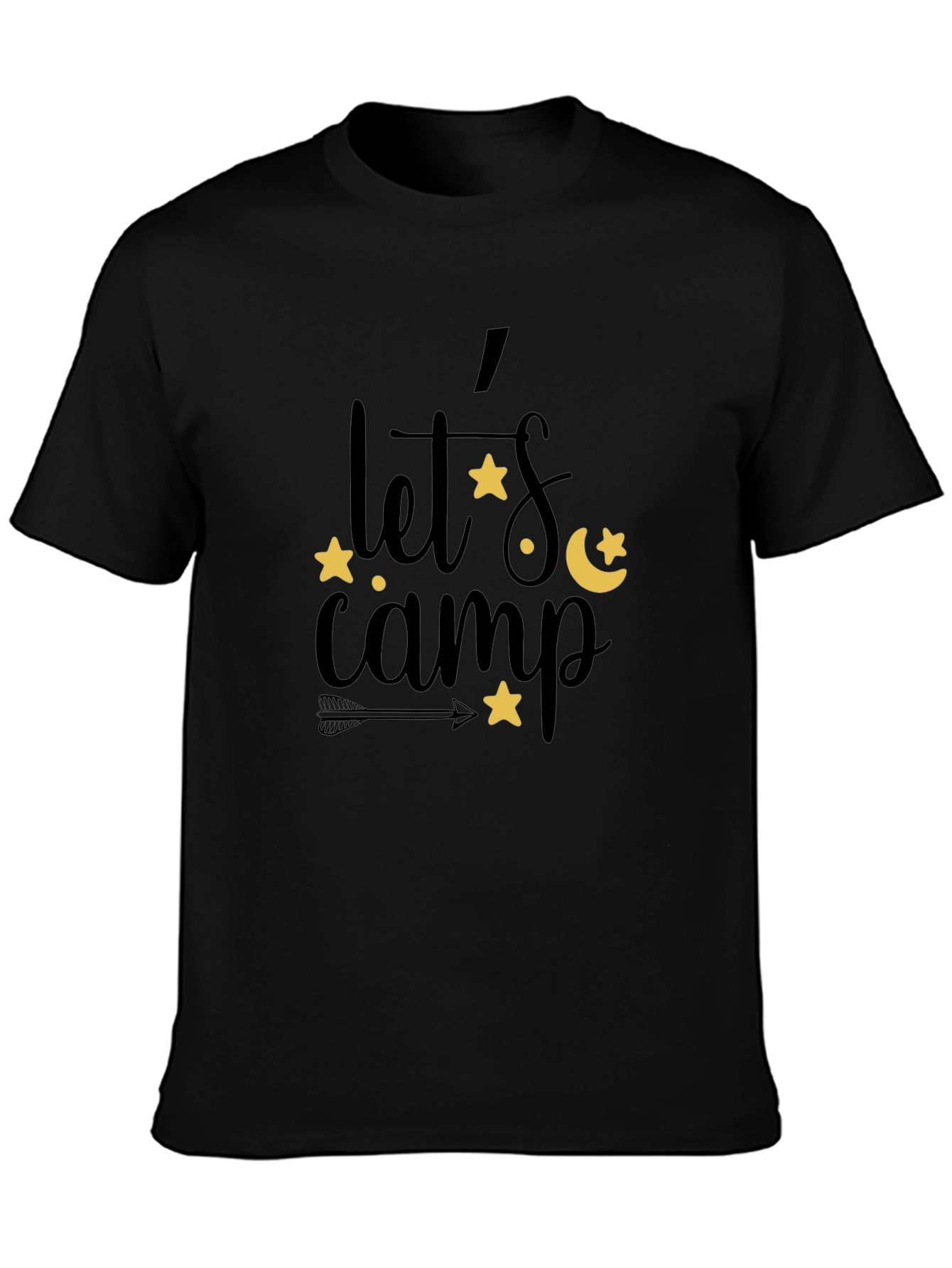 Lets Camp Graphic Tee - Black
