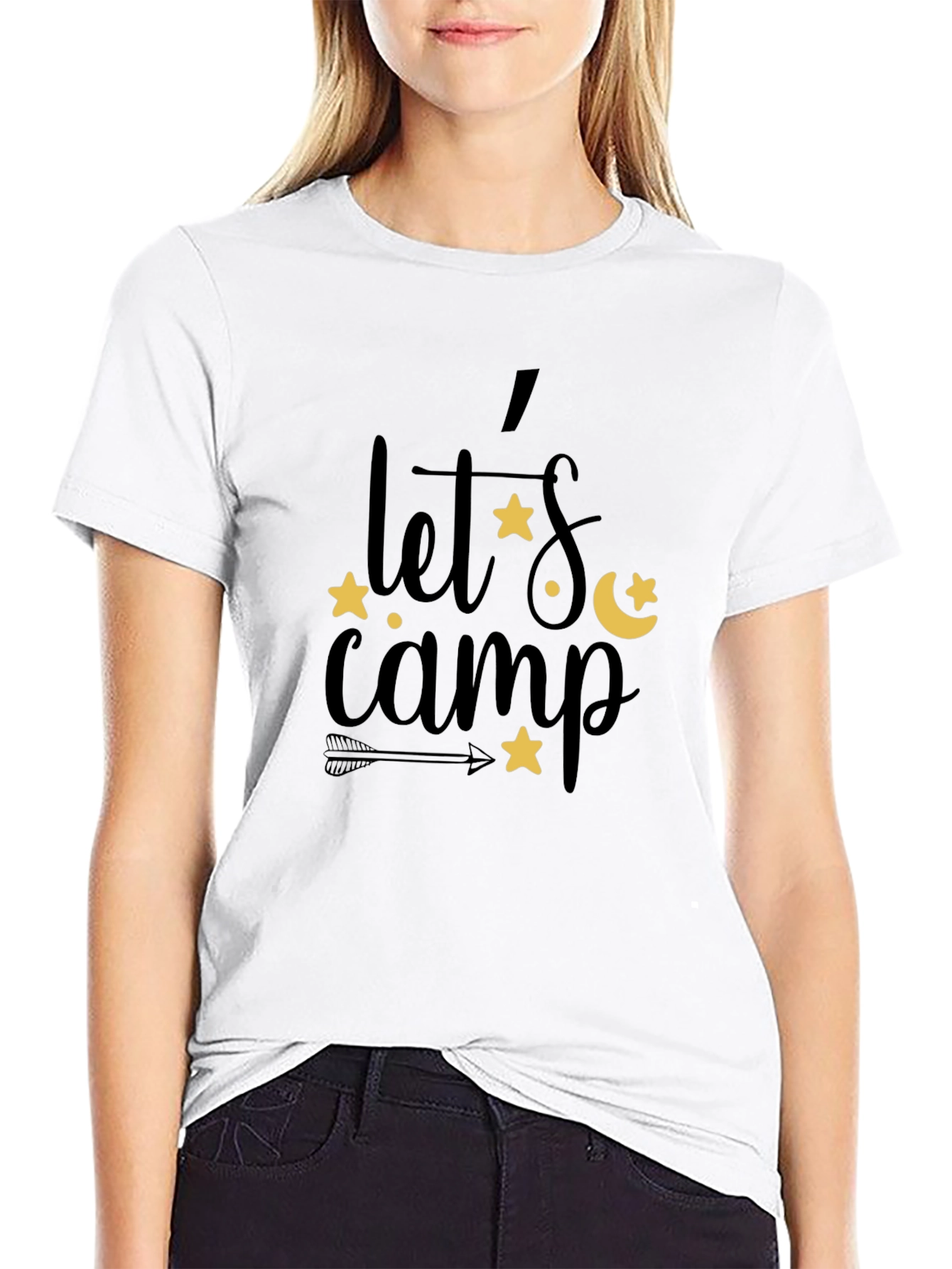 Lets Camp Graphic Tee - Black