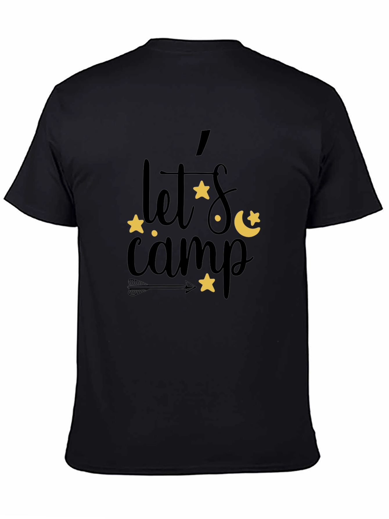 Lets Camp Graphic Tee - Black