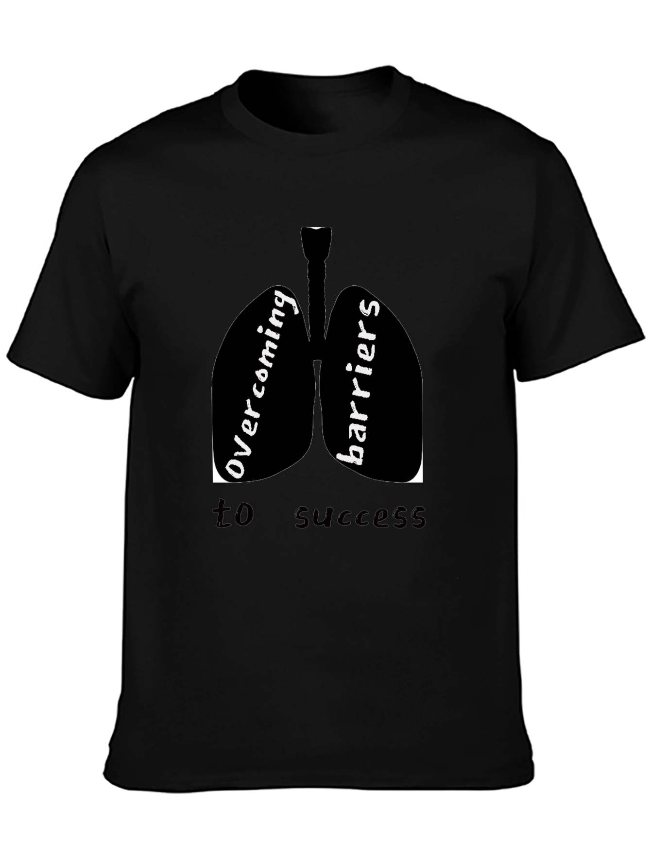 Overcoming Barriers to Success Black T-Shirt