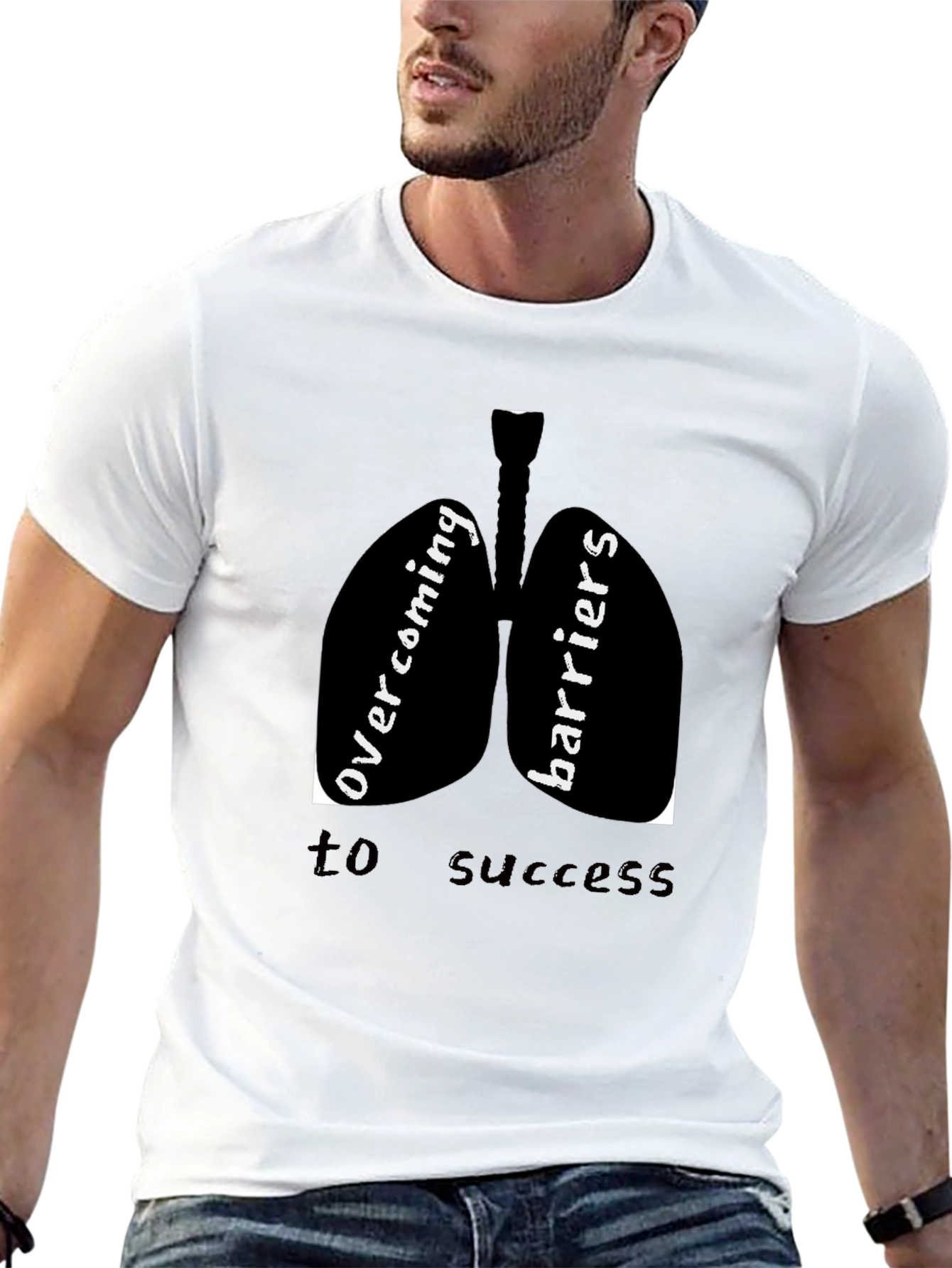 Overcoming Barriers to Success Black T-Shirt