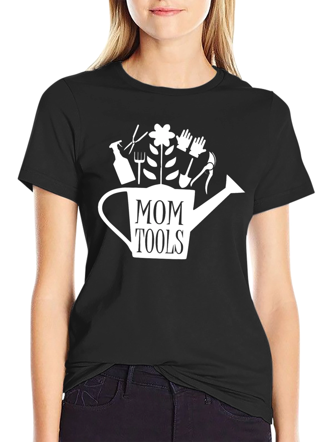 Mom Tools Garden Watering Can Graphic Tee
