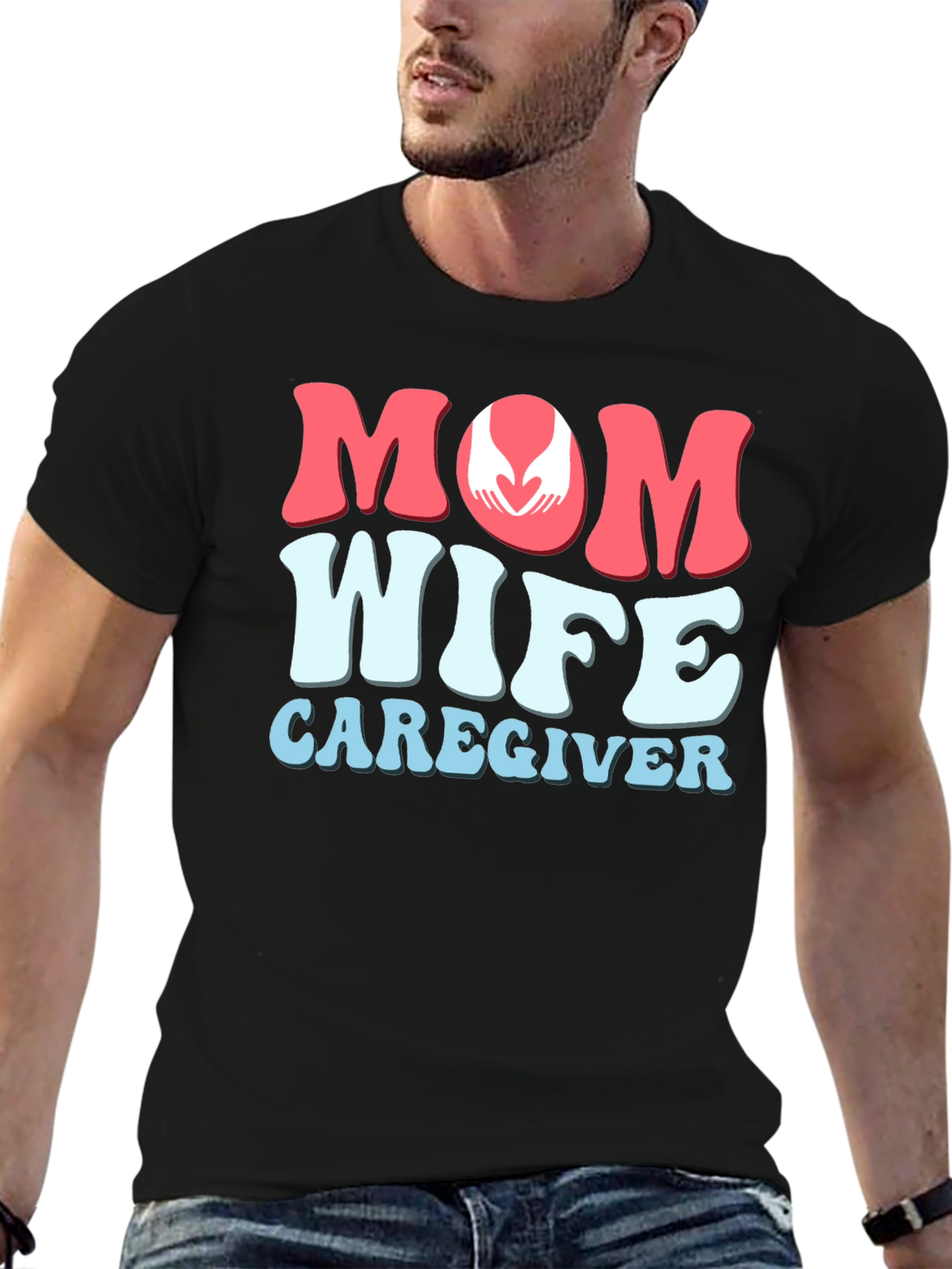 Mom Wife Caregiver Graphic T-Shirt