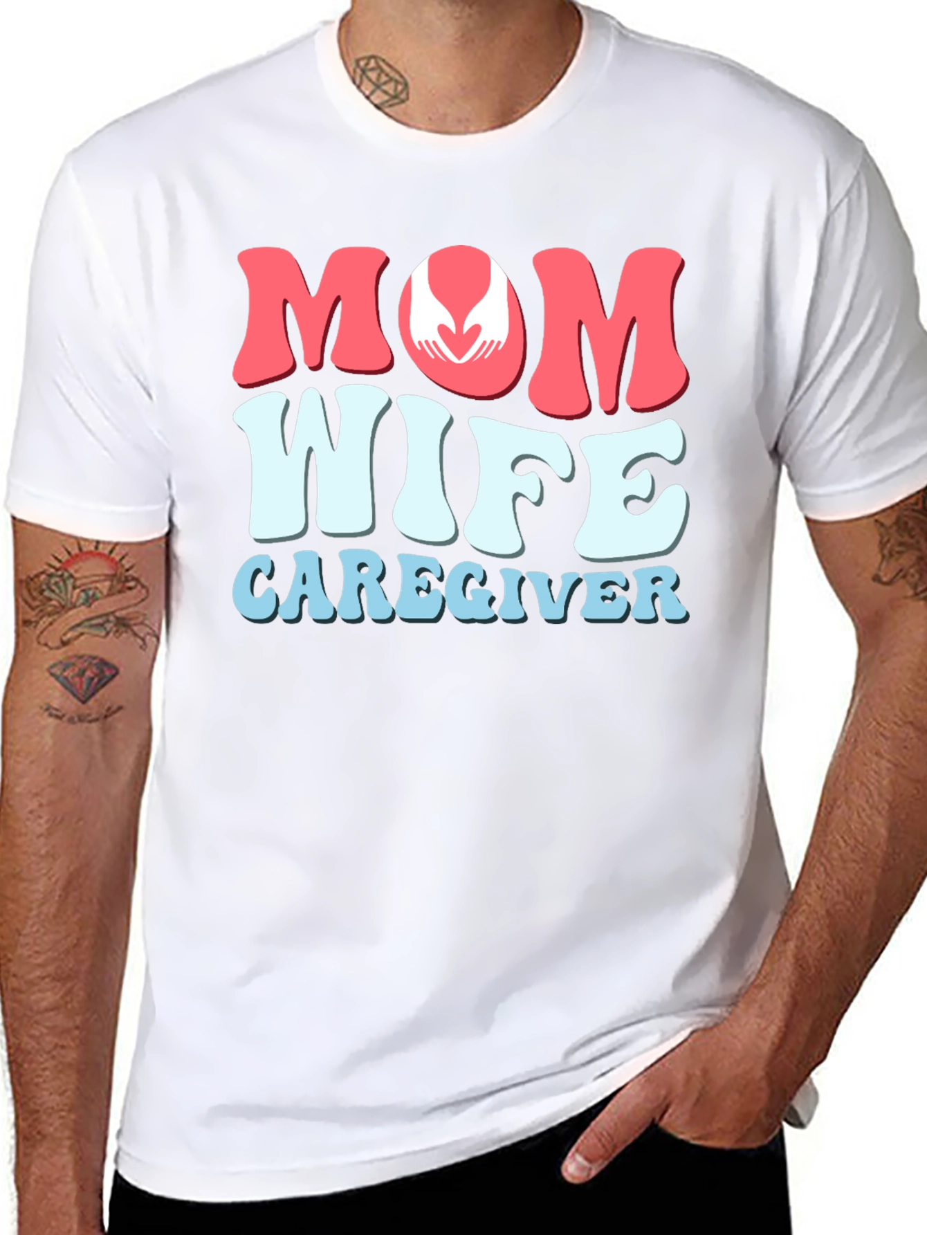 Mom Wife Caregiver Graphic T-Shirt