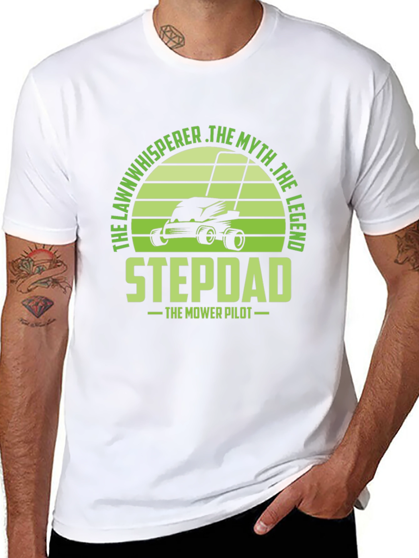 Stepdad The Mower Pilot Graphic Tee