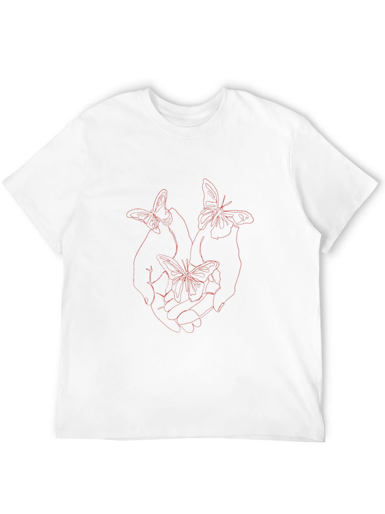 Butterfly Hands Graphic Black T-Shirt