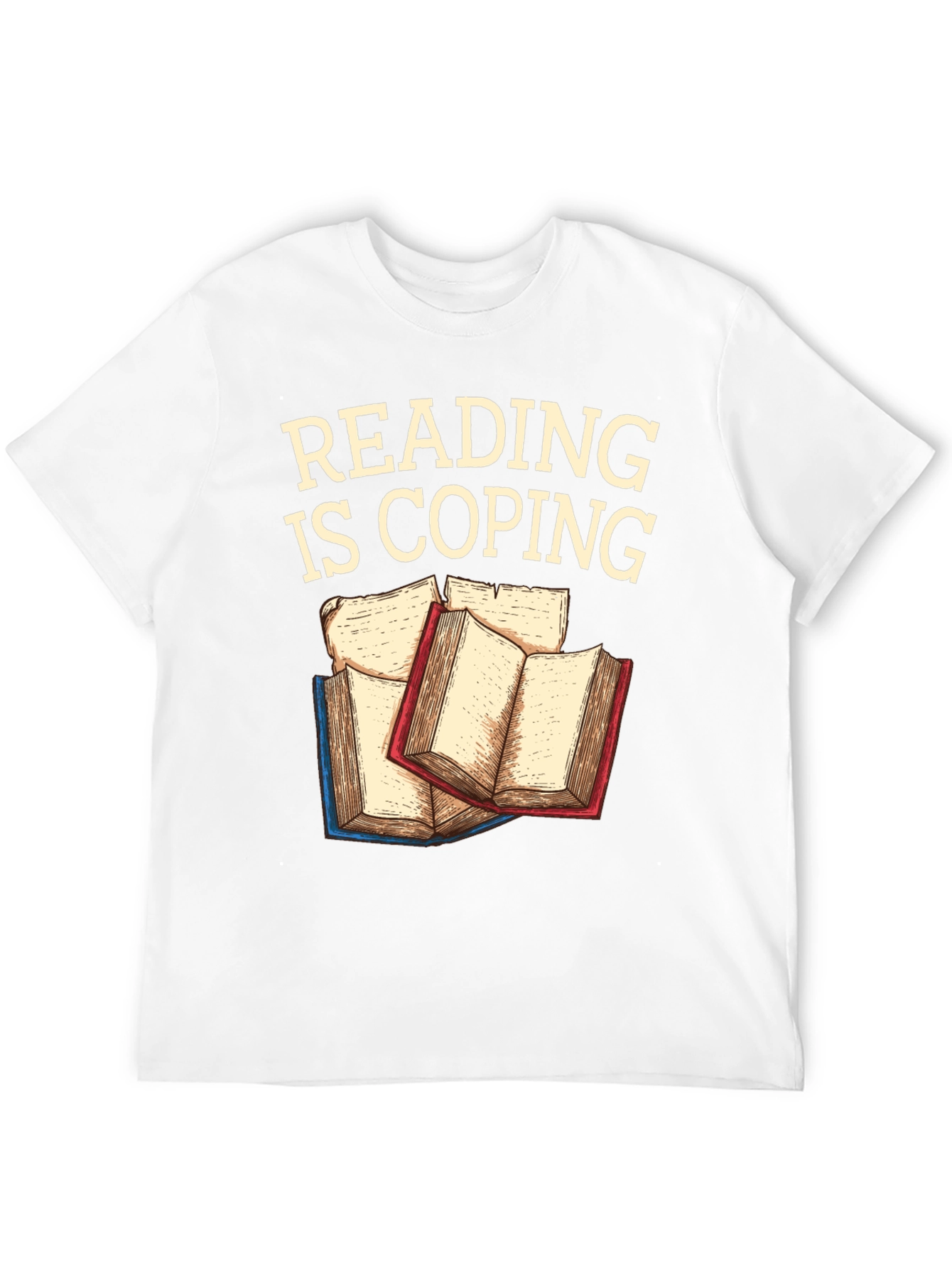 Reading Is Coping Graphic T-Shirt