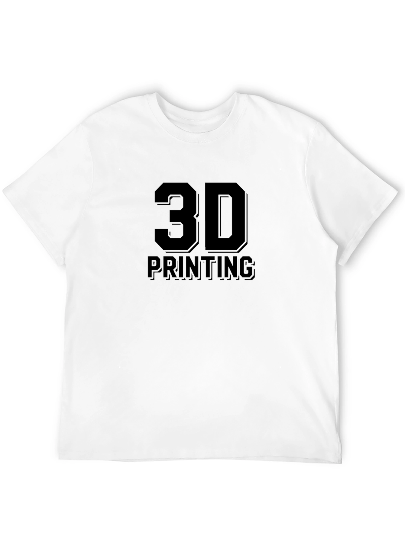 3D Printing Graphic T-Shirt - Black