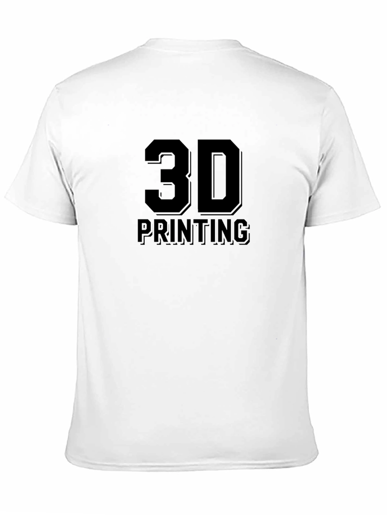 3D Printing Graphic T-Shirt - Black