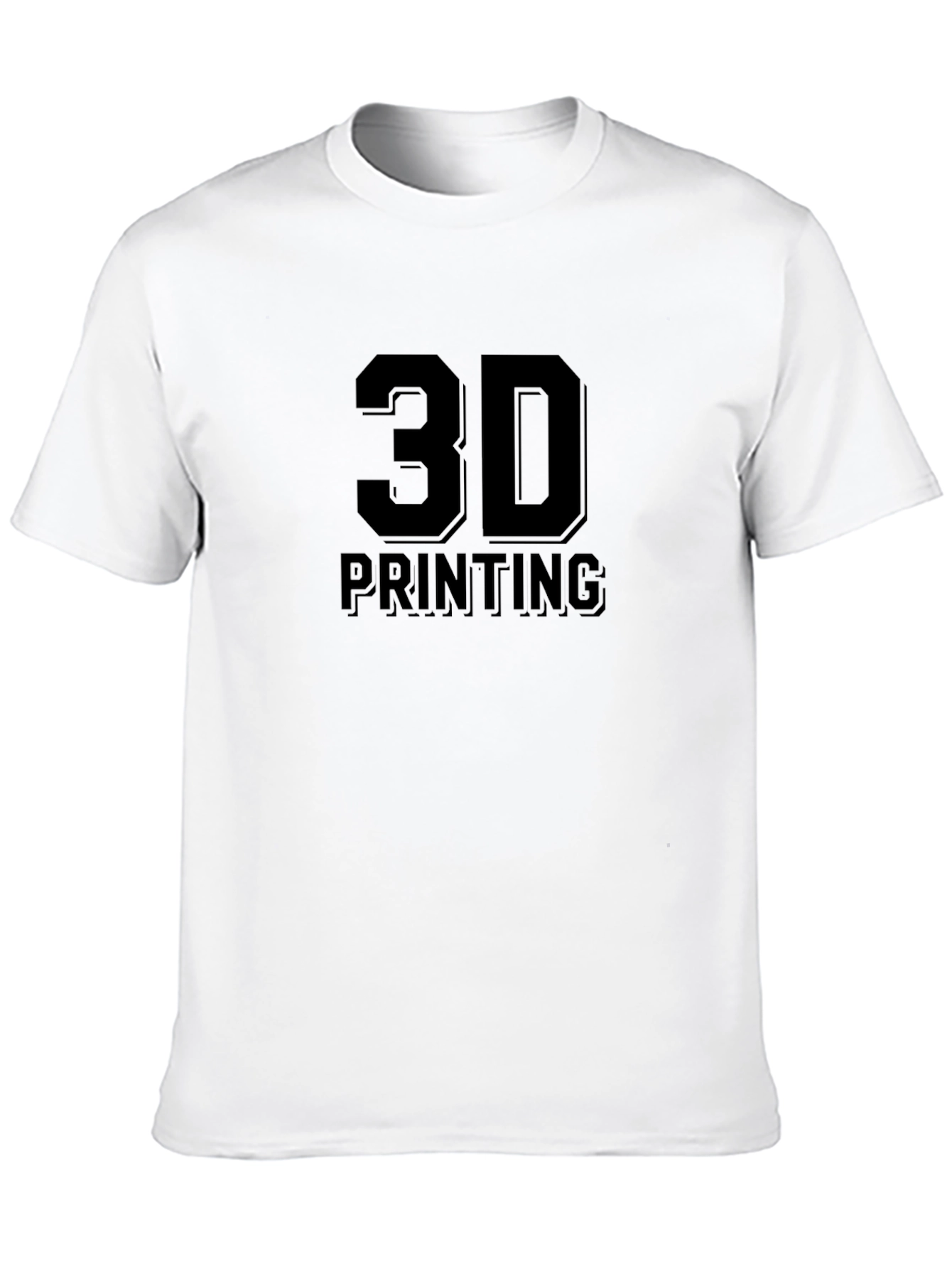 3D Printing Graphic T-Shirt - Black