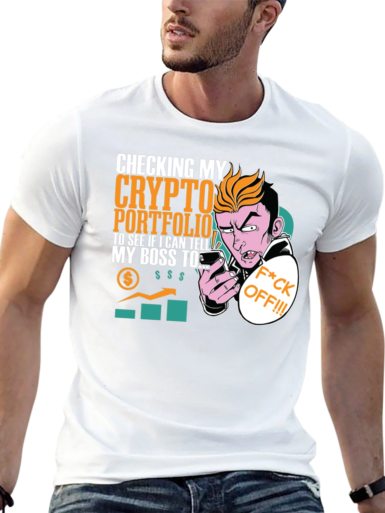 Crypto Portfolio T-Shirt - Funny Boss Joke