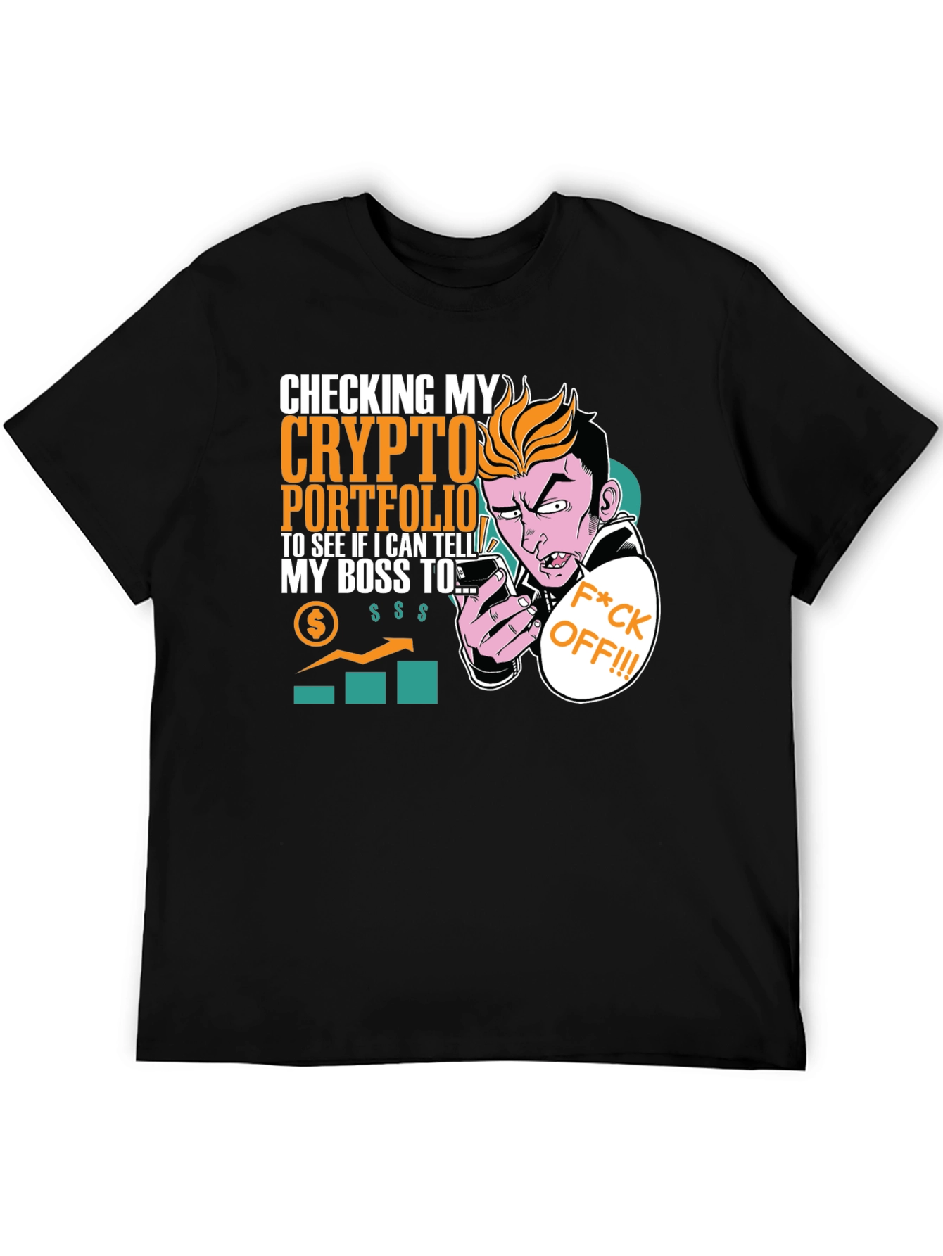 Crypto Portfolio T-Shirt - Funny Boss Joke