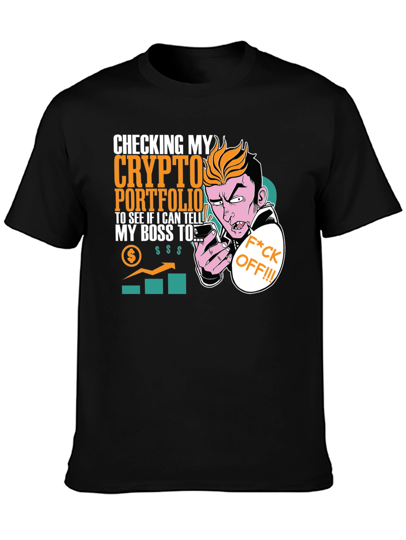 Crypto Portfolio T-Shirt - Funny Boss Joke