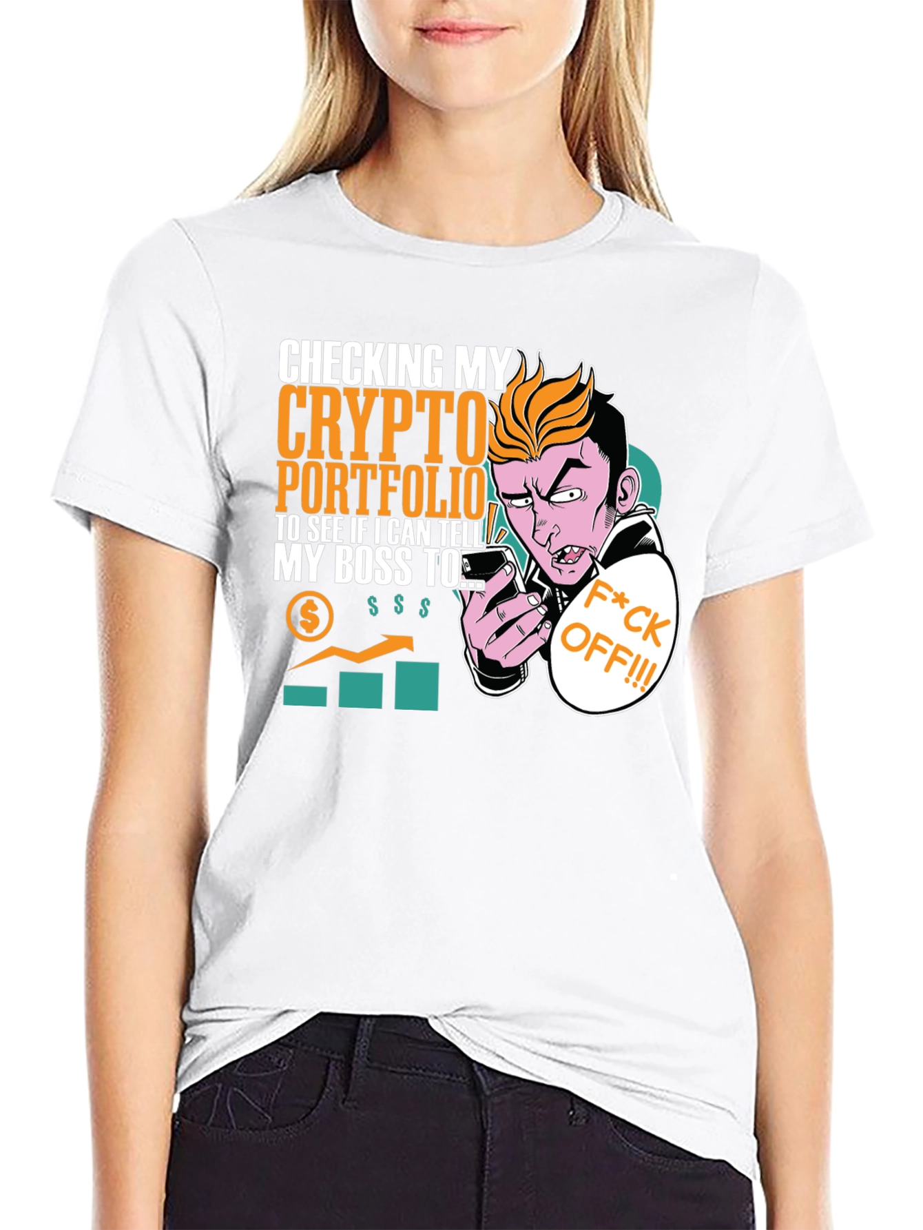 Crypto Portfolio T-Shirt - Funny Boss Joke