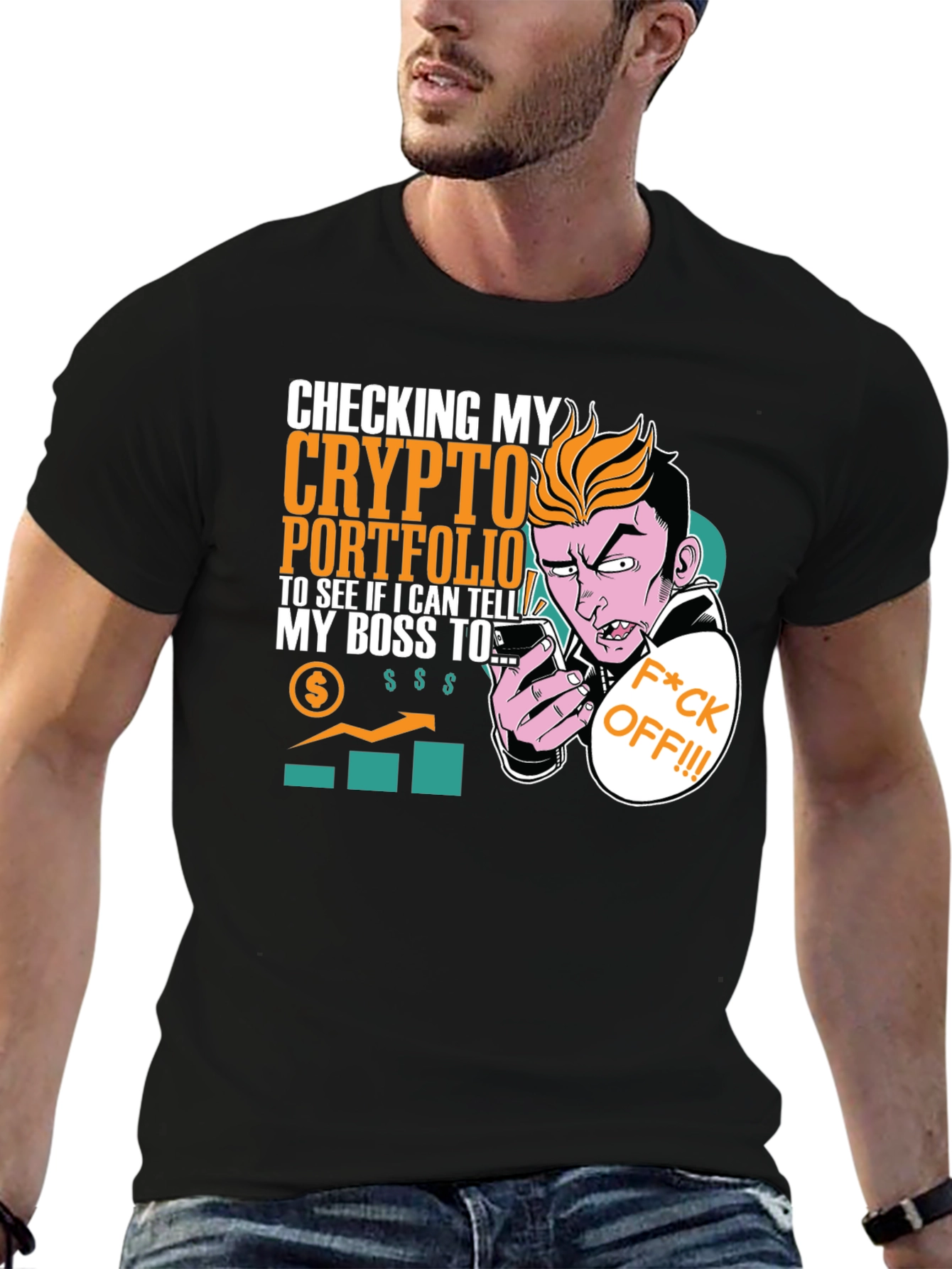 Crypto Portfolio T-Shirt - Funny Boss Joke