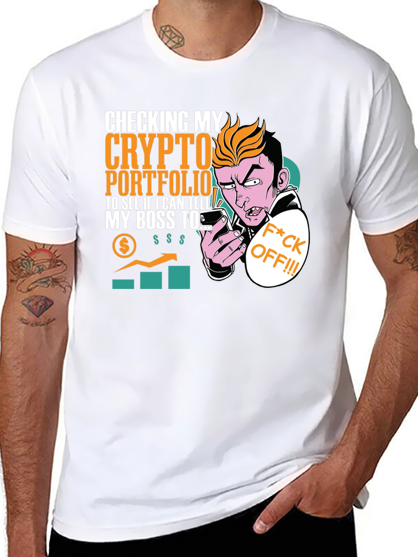 Crypto Portfolio T-Shirt - Funny Boss Joke
