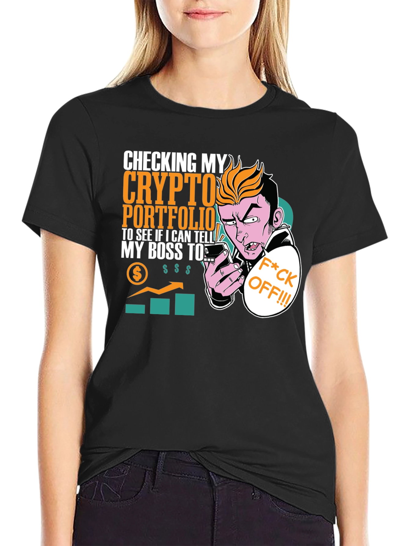 Crypto Portfolio T-Shirt - Funny Boss Joke