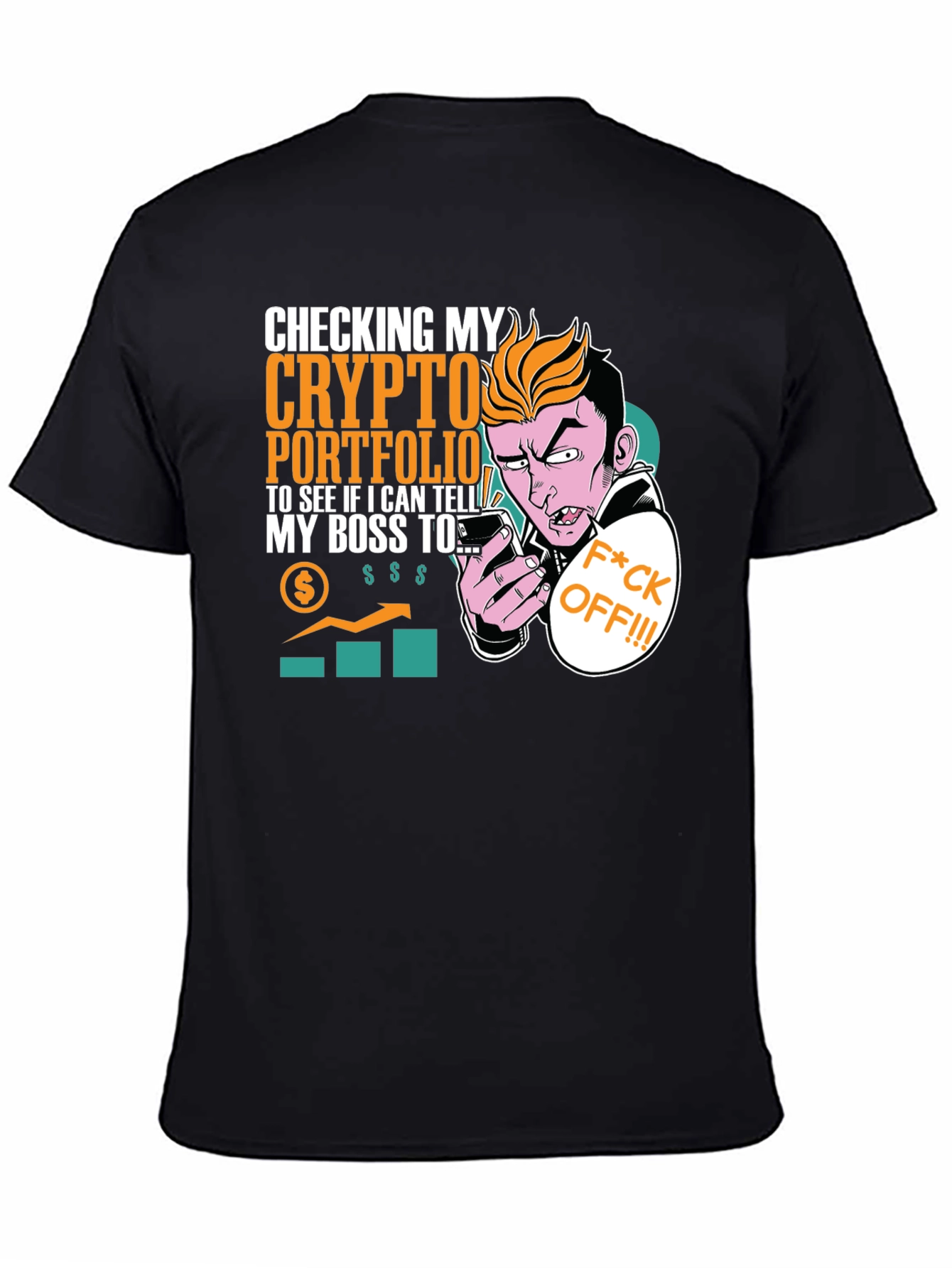 Crypto Portfolio T-Shirt - Funny Boss Joke