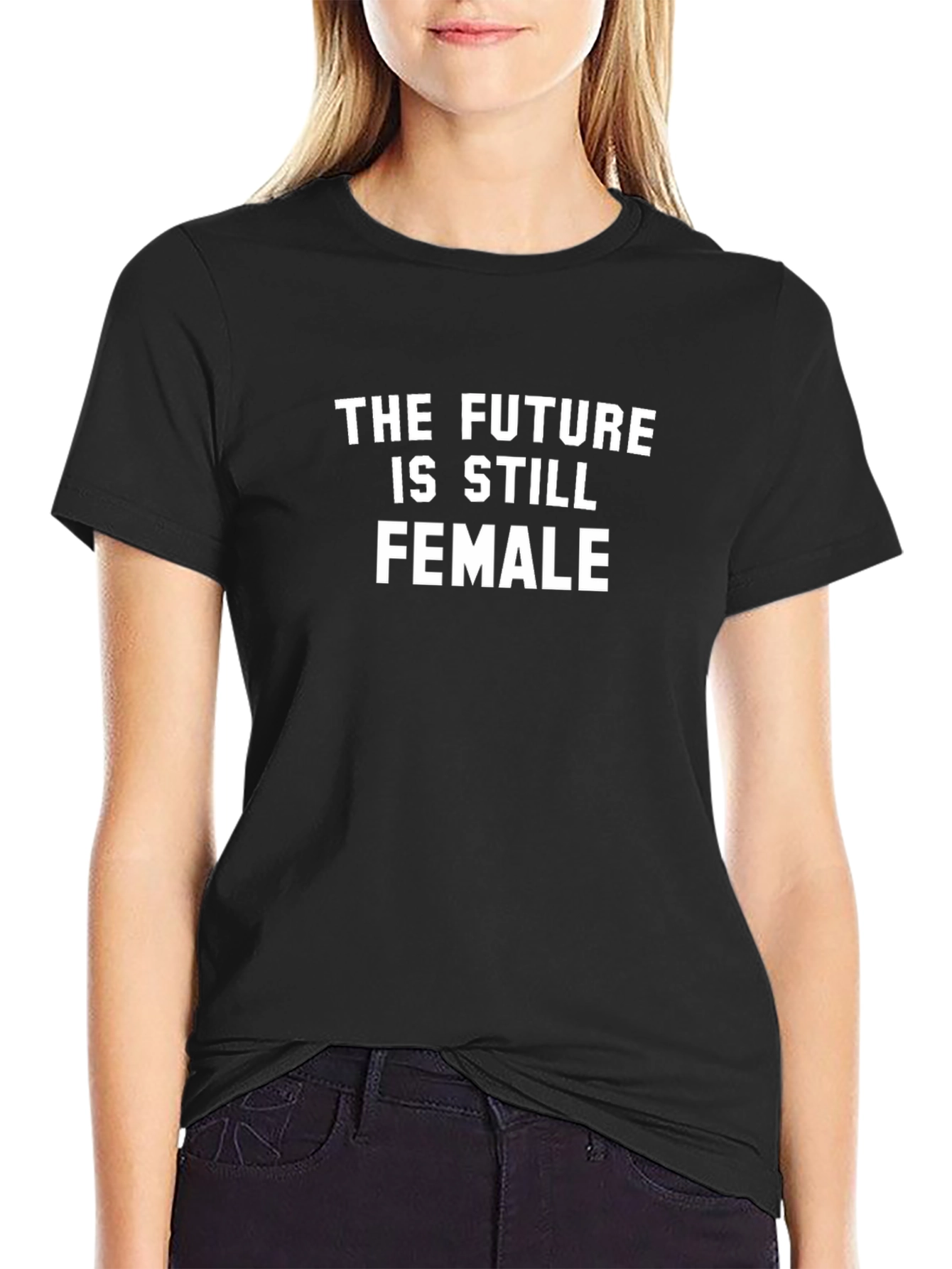 The Future is Still Female Graphic Tee - Black