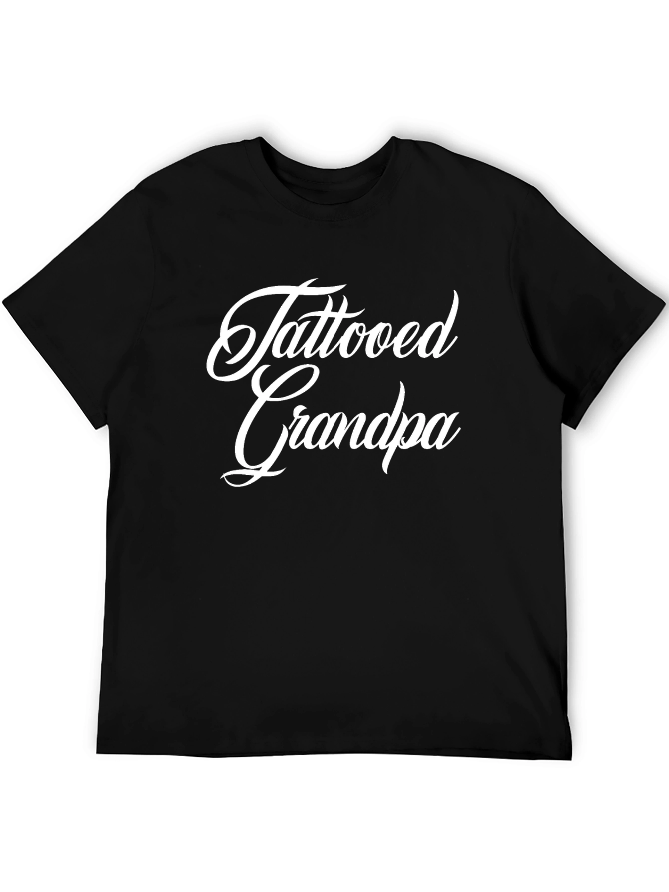 Tattooed Grandpa Graphic Tee - Black