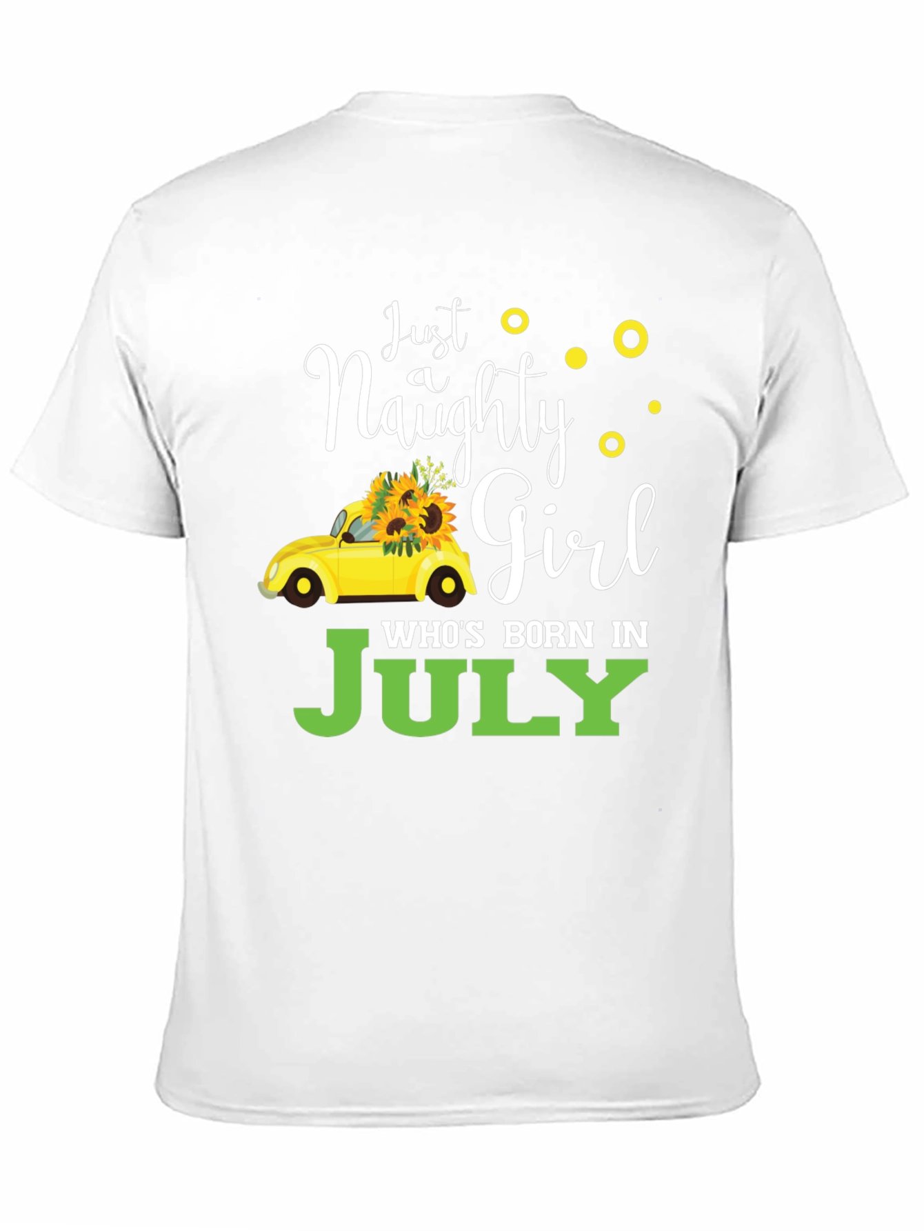 Naughty Girl July Birthday Black T-Shirt