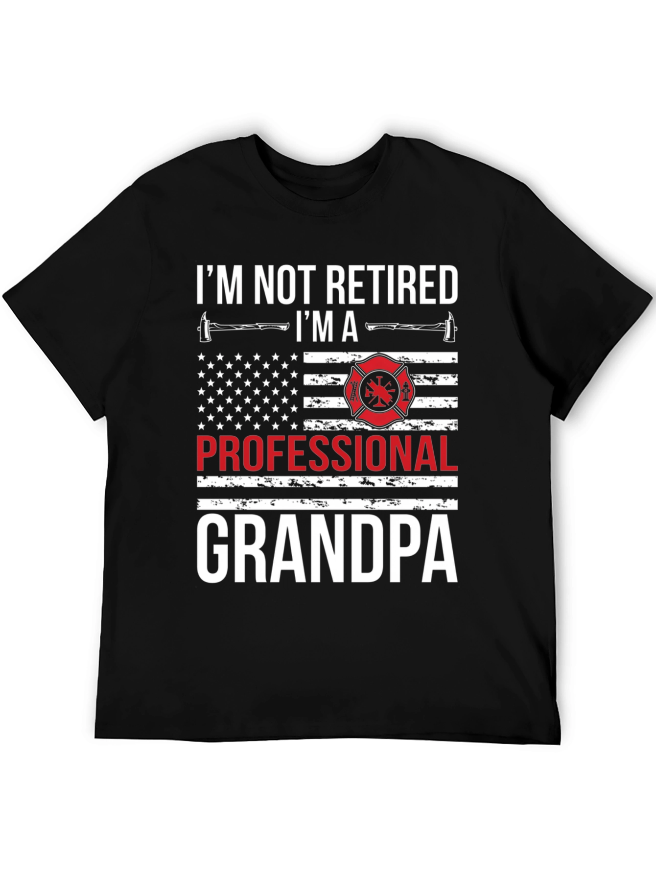Professional Grandpa Firefighter T-Shirt