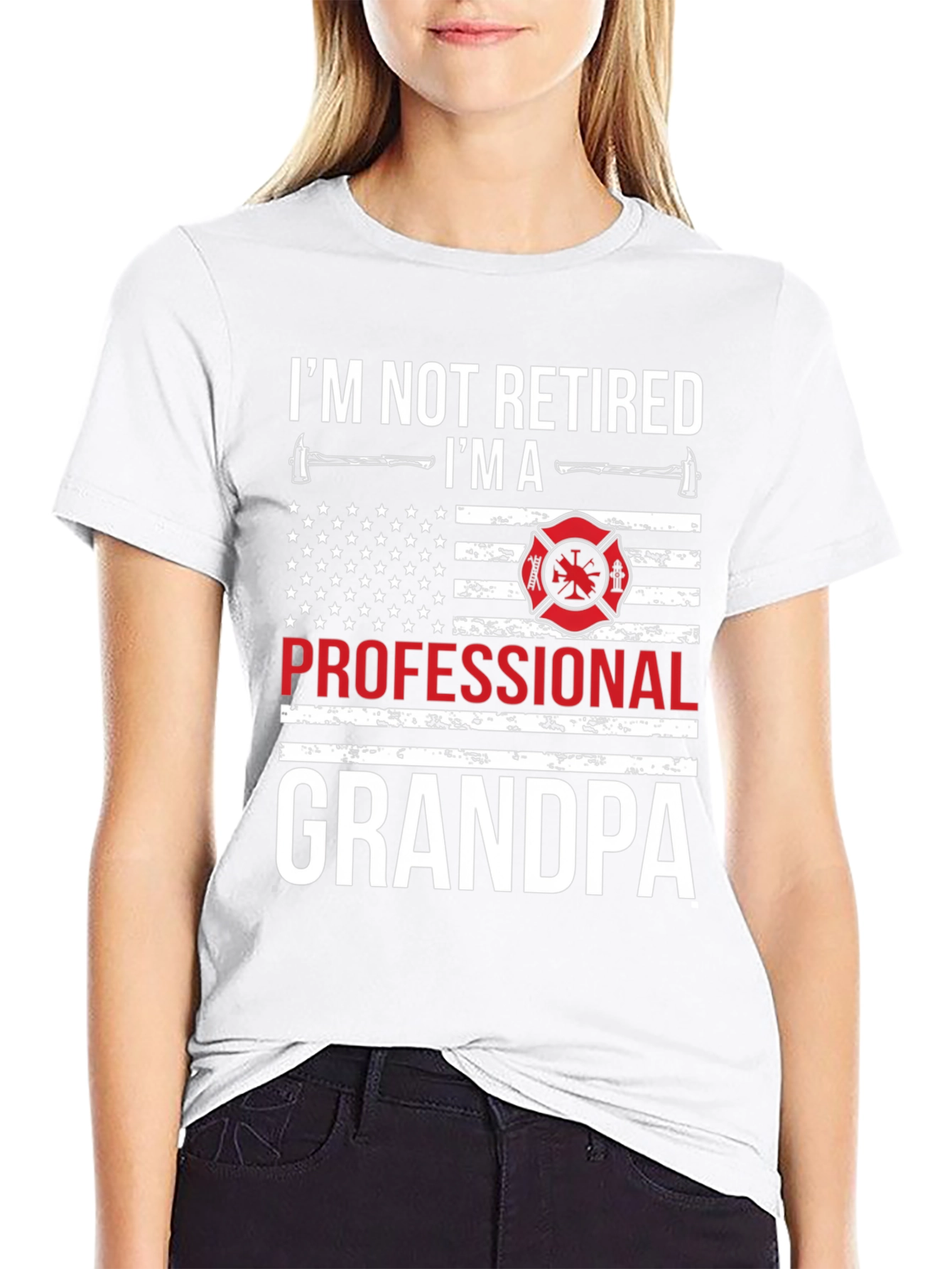 Professional Grandpa Firefighter T-Shirt