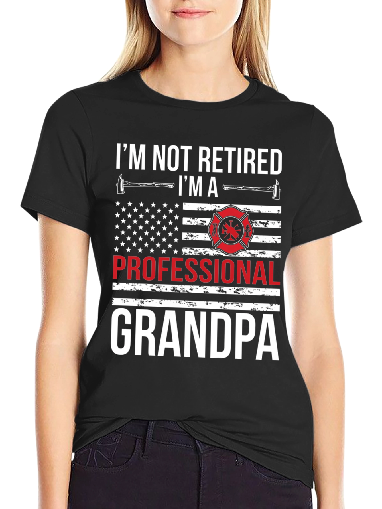 Professional Grandpa Firefighter T-Shirt