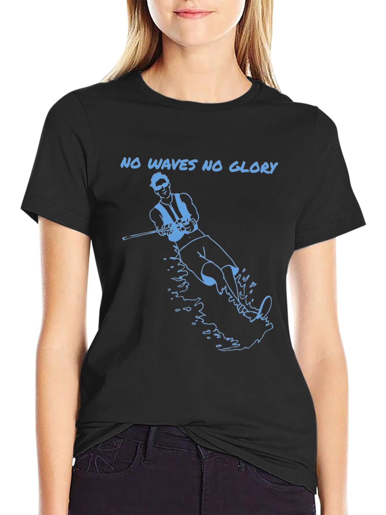 No Waves No Glory Graphic T-Shirt