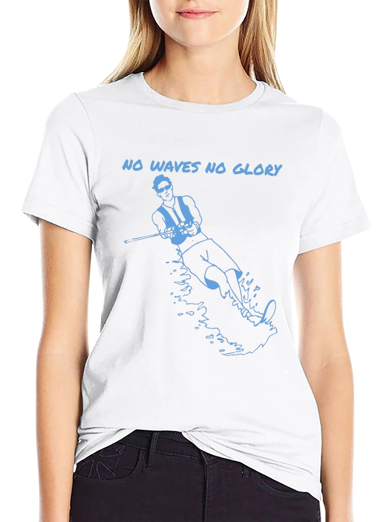 No Waves No Glory Graphic T-Shirt