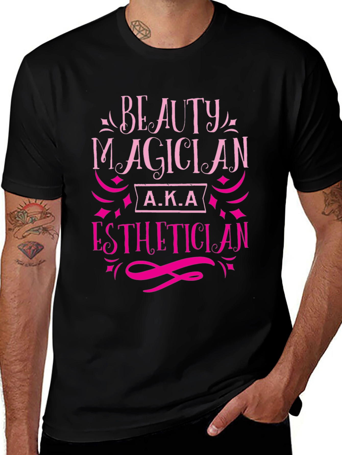 Beauty Magician Esthetician T-Shirt - Black
