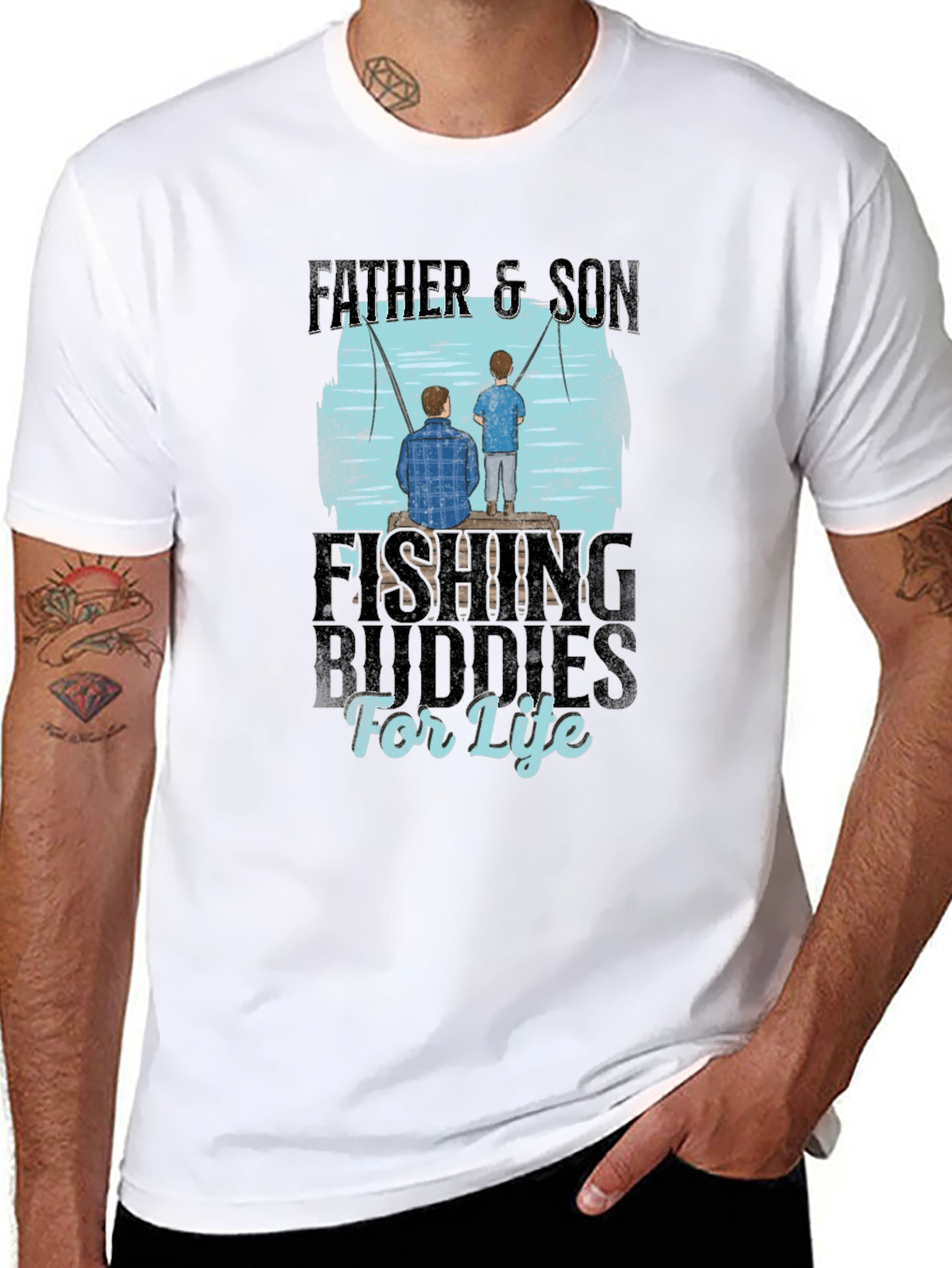 Father & Son Fishing Buddies T-Shirt