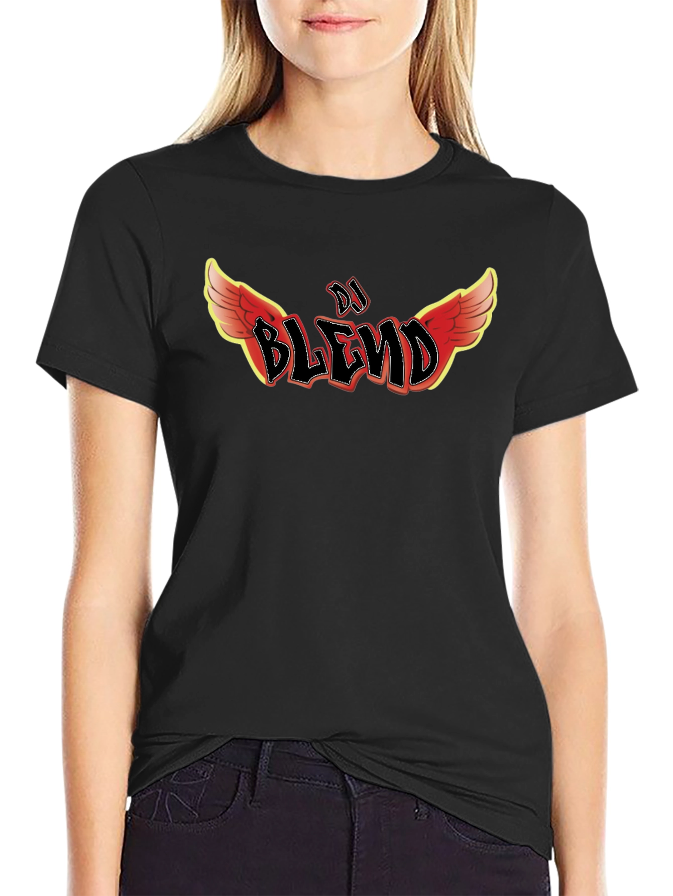 DJ Blend Graphic Tee - Cool Black T-Shirt