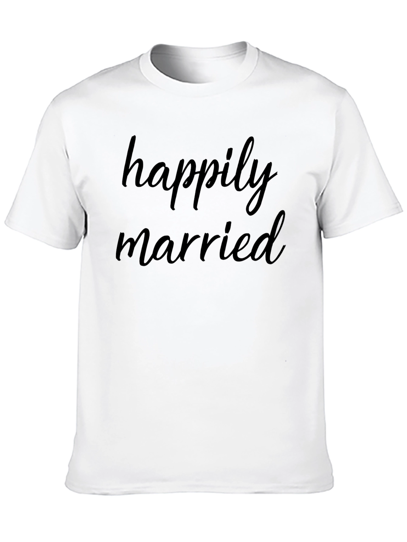Happily Married Crewneck T-Shirt