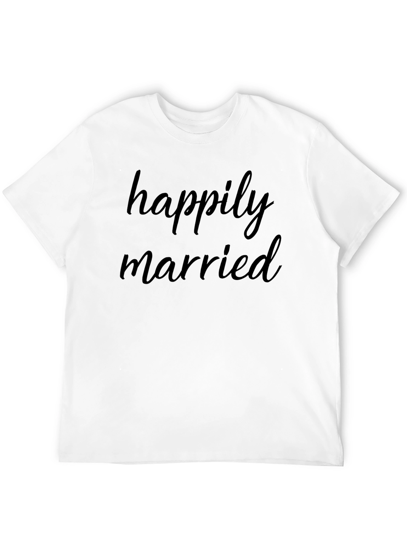 Happily Married Crewneck T-Shirt