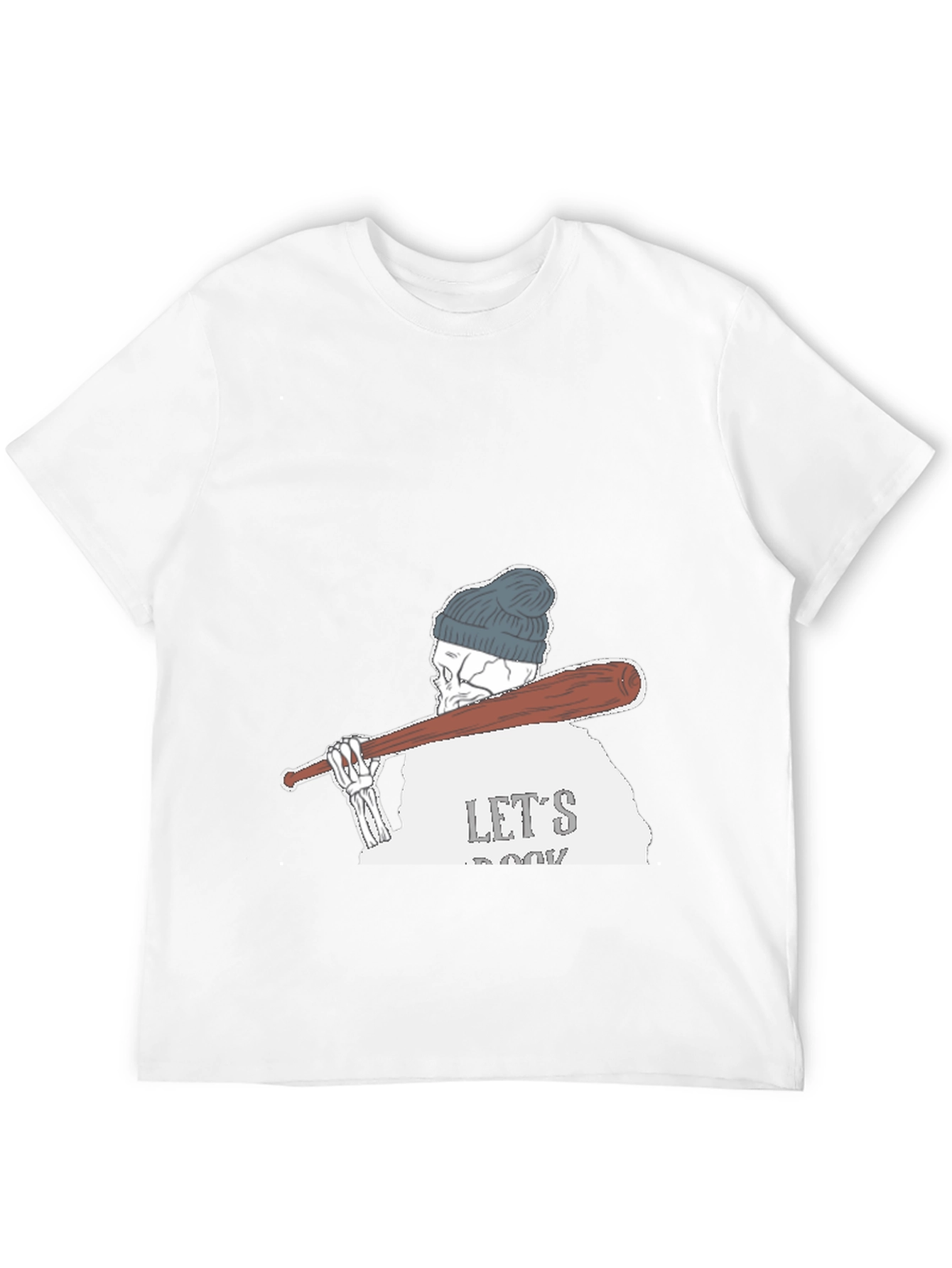 Skeleton Baseball Tee - Lets Rock