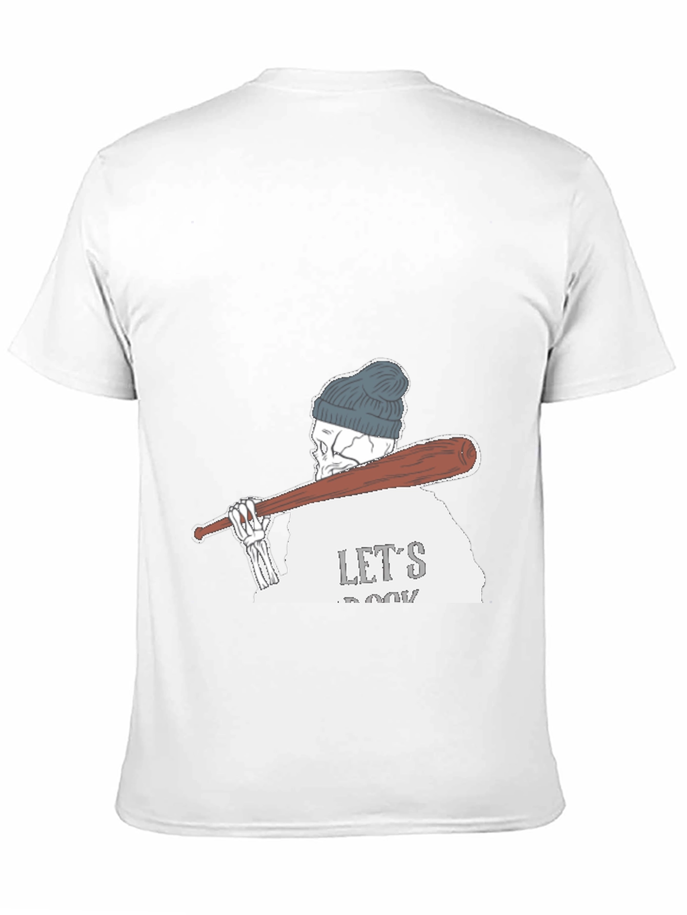 Skeleton Baseball Tee - Lets Rock