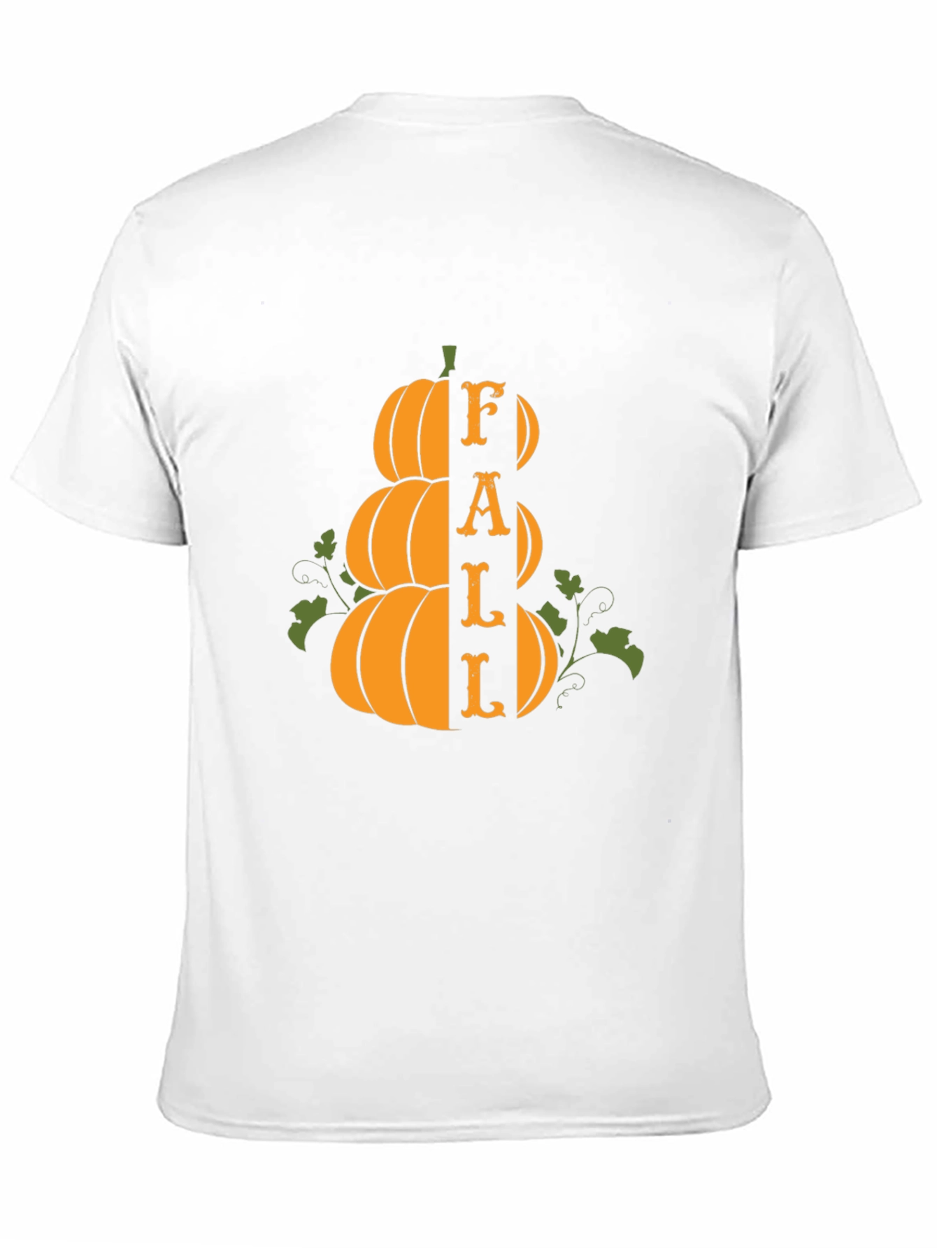 Fall Pumpkin Stack Graphic Tee - Spooky Season Apparel