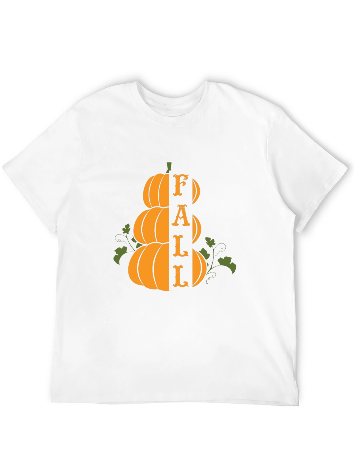 Fall Pumpkin Stack Graphic Tee - Spooky Season Apparel