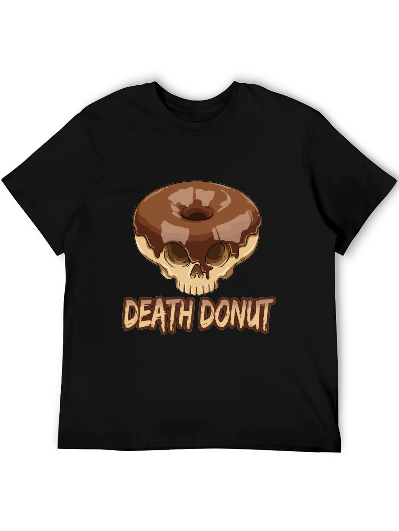 Death Donut Graphic Tee - Unique Skull Donut Design