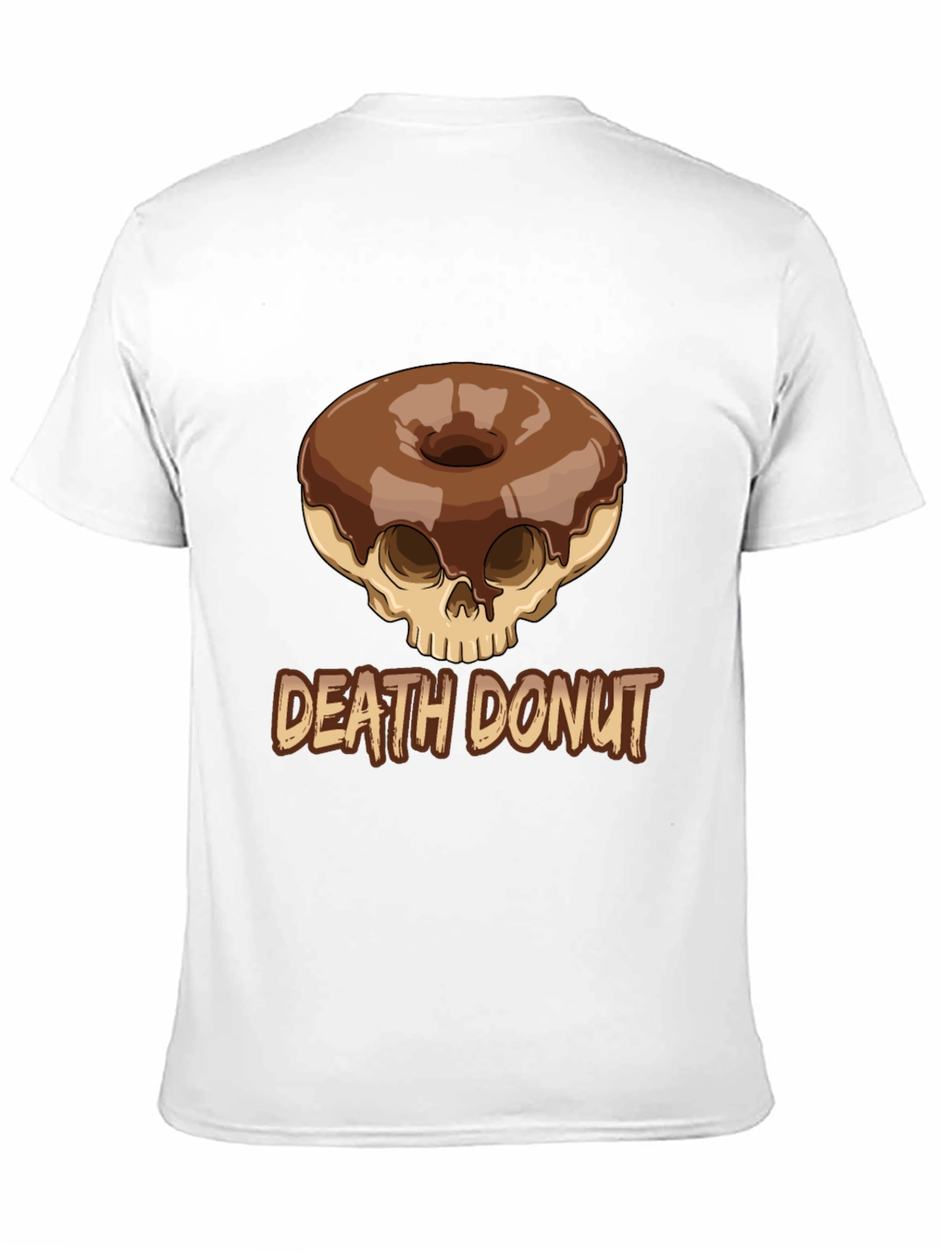 Death Donut Graphic Tee - Unique Skull Donut Design