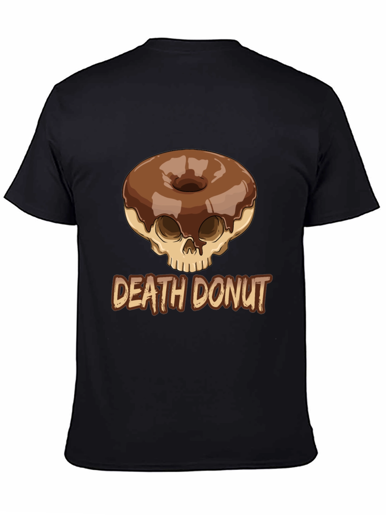 Death Donut Graphic Tee - Unique Skull Donut Design