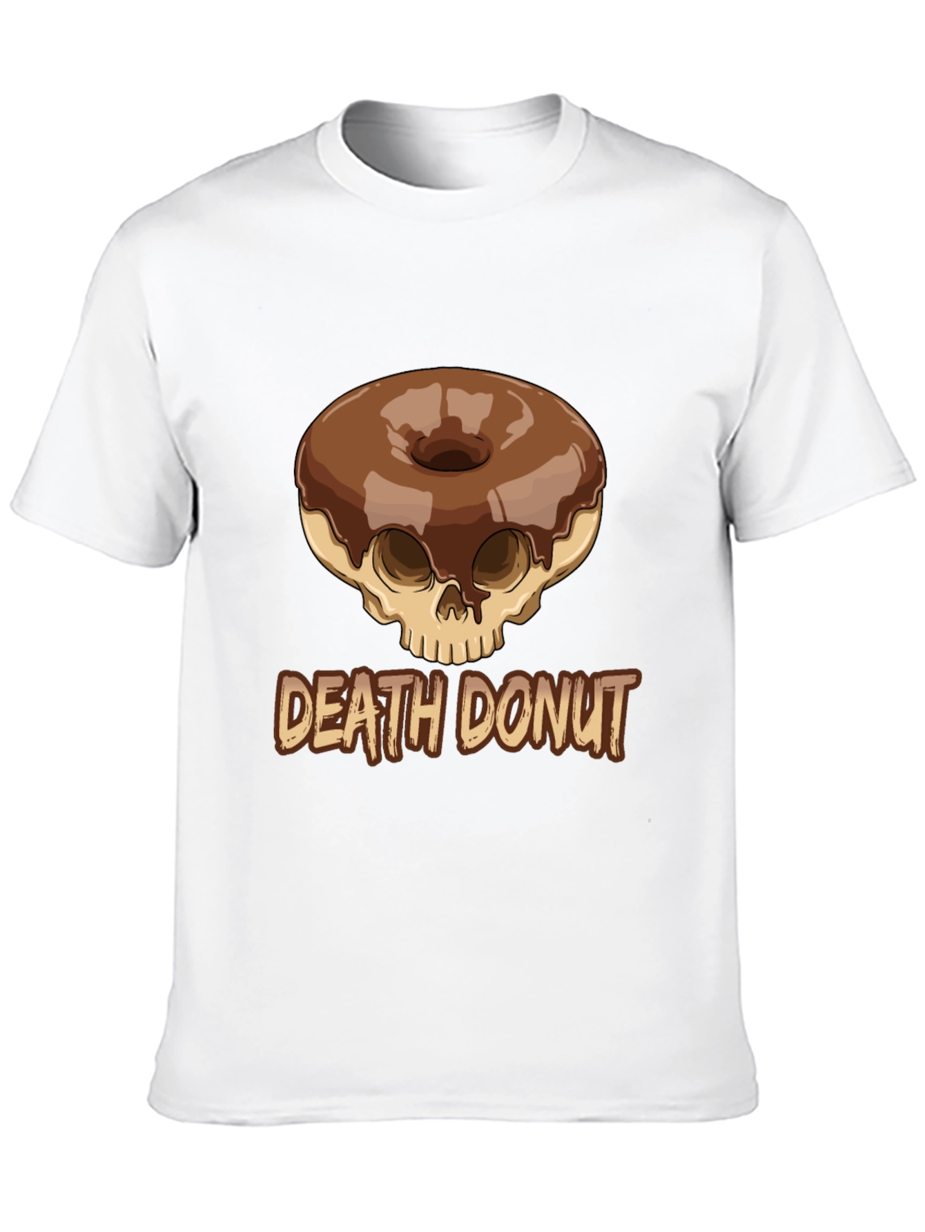 Death Donut Graphic Tee - Unique Skull Donut Design