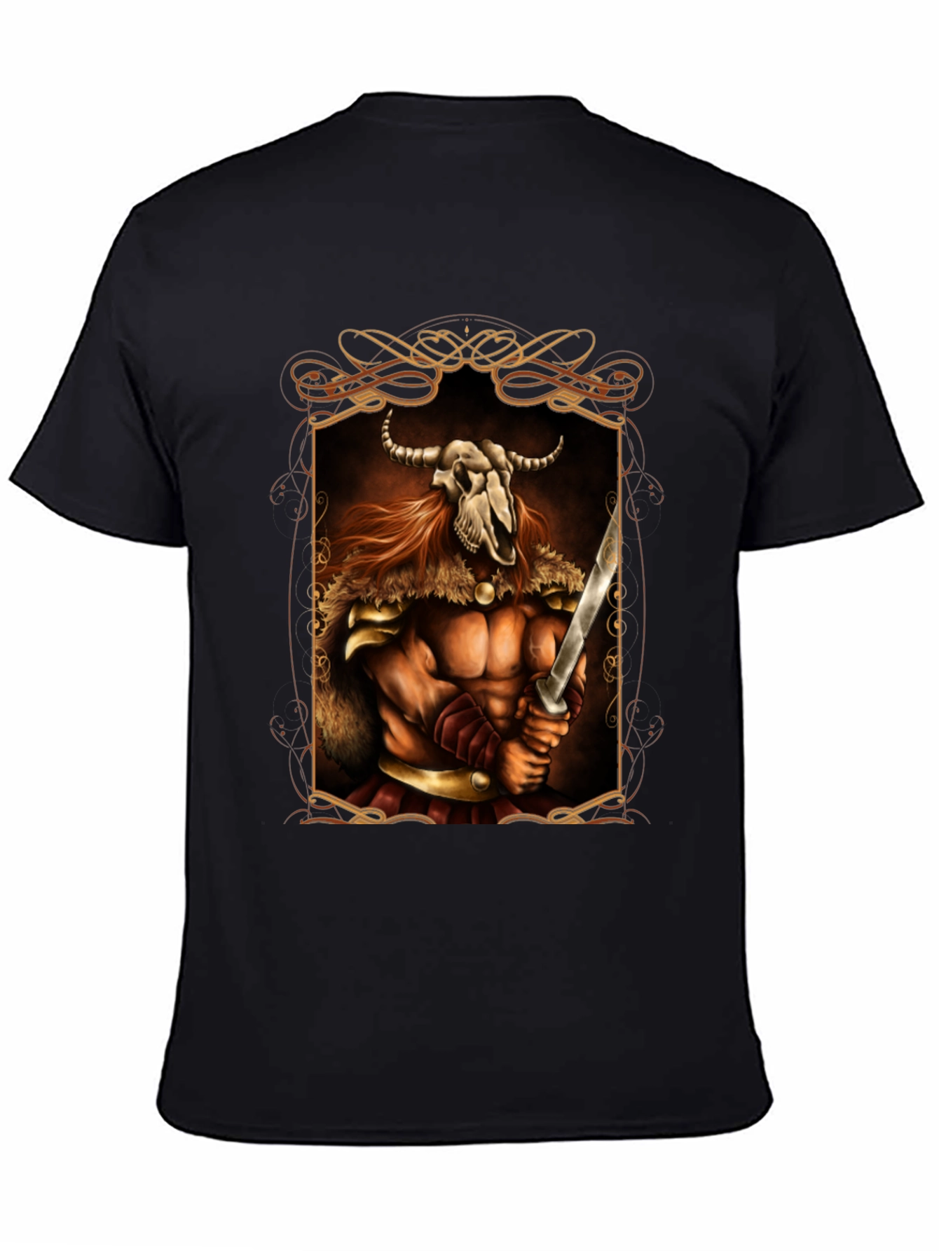 Warrior Skull Viking Graphic Tee