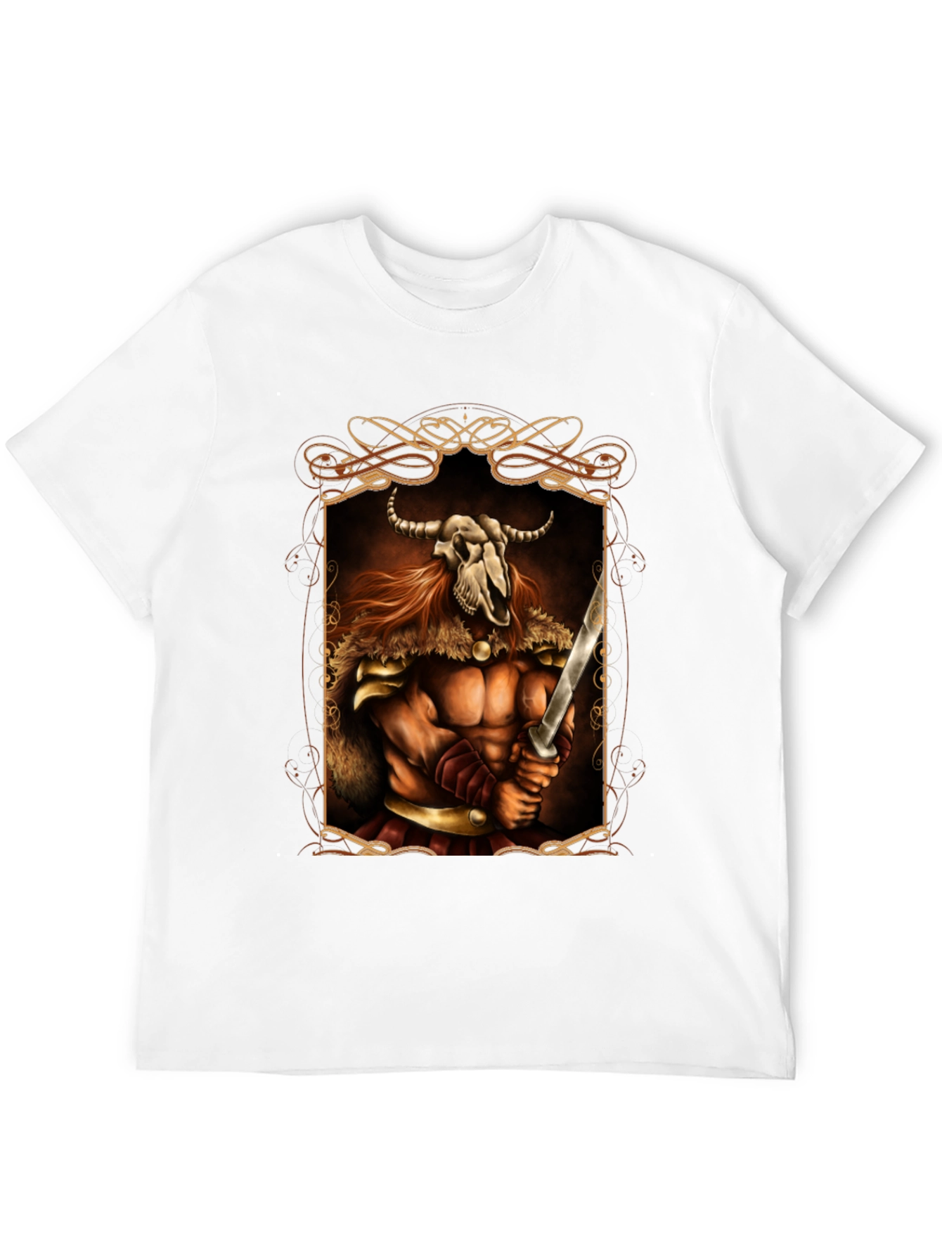 Warrior Skull Viking Graphic Tee