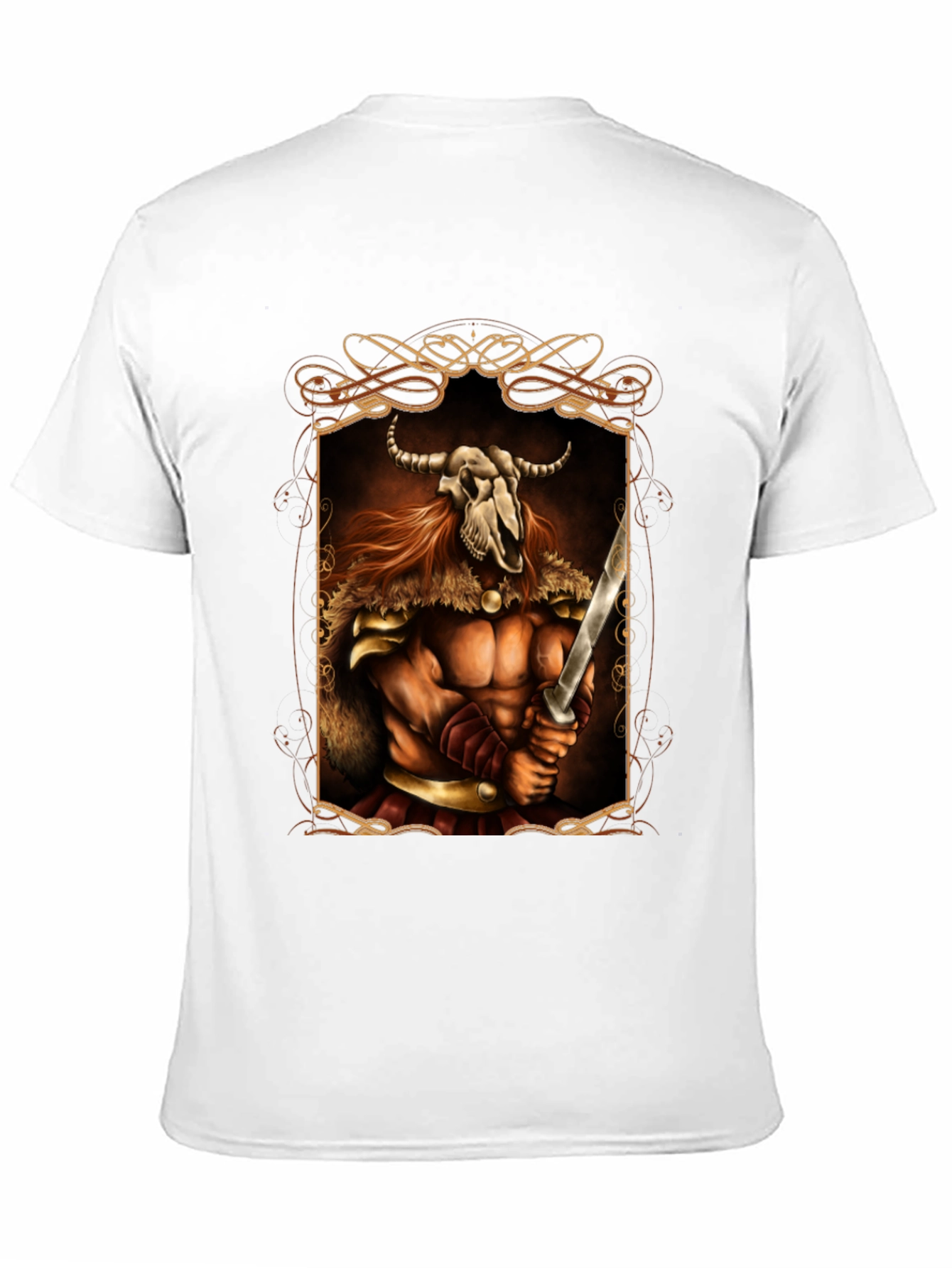 Warrior Skull Viking Graphic Tee